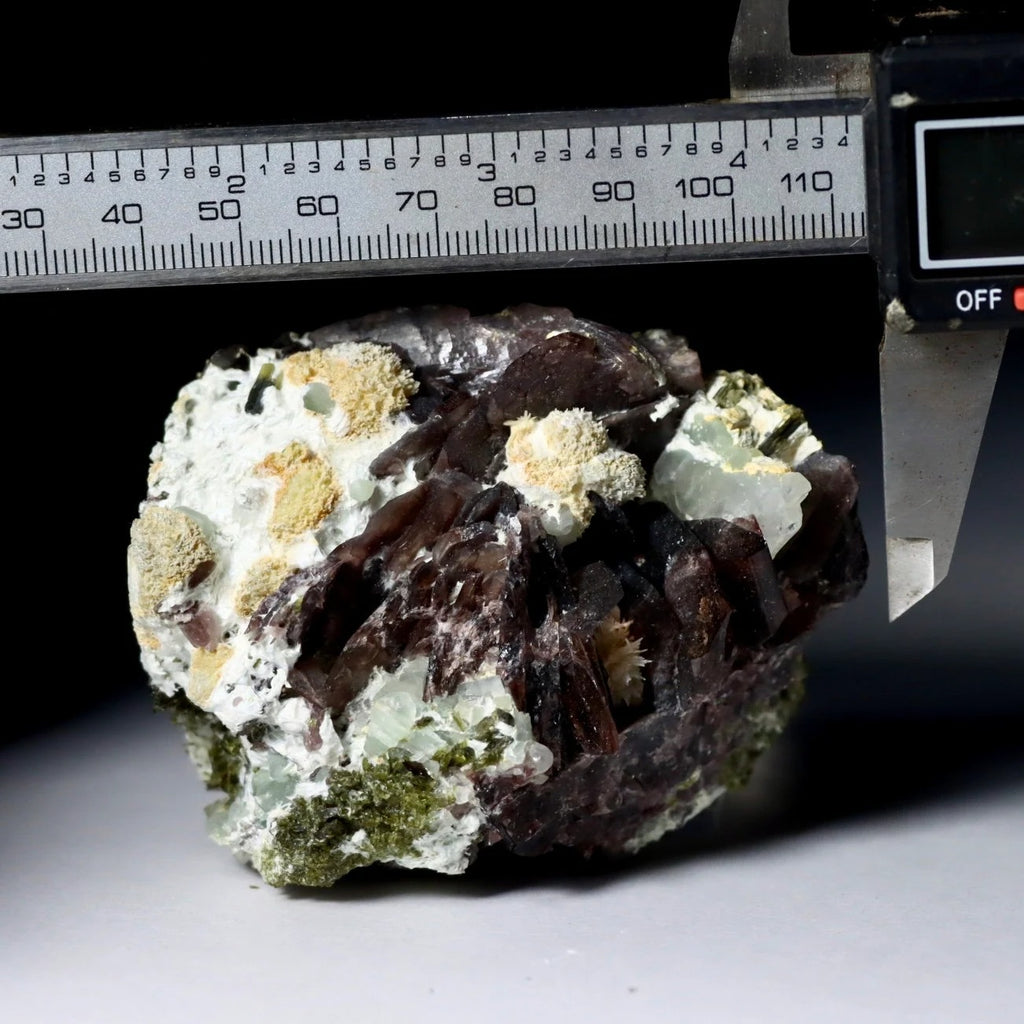 Axinite with Epidote & Tourmaline | Pakistan