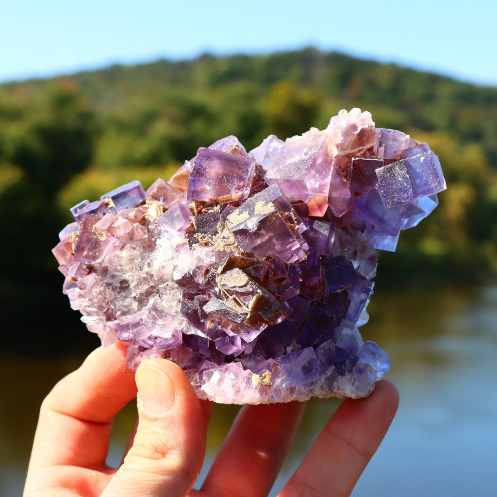 Purple Illinois Fluorite Cube