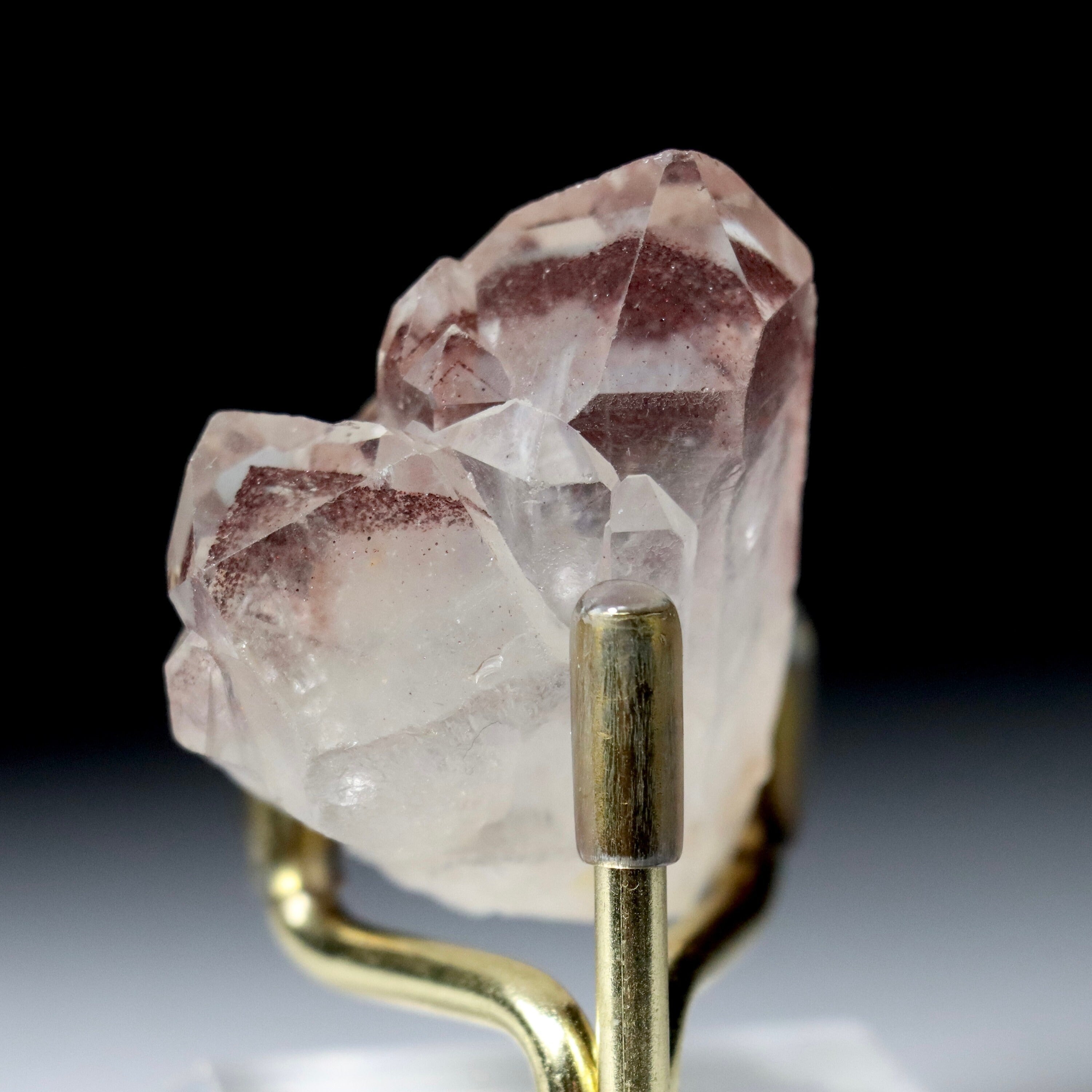 Hematite Phantom Quartz Crystal