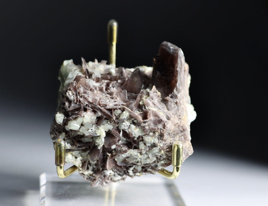 Axinite with Epidote and Adularia
