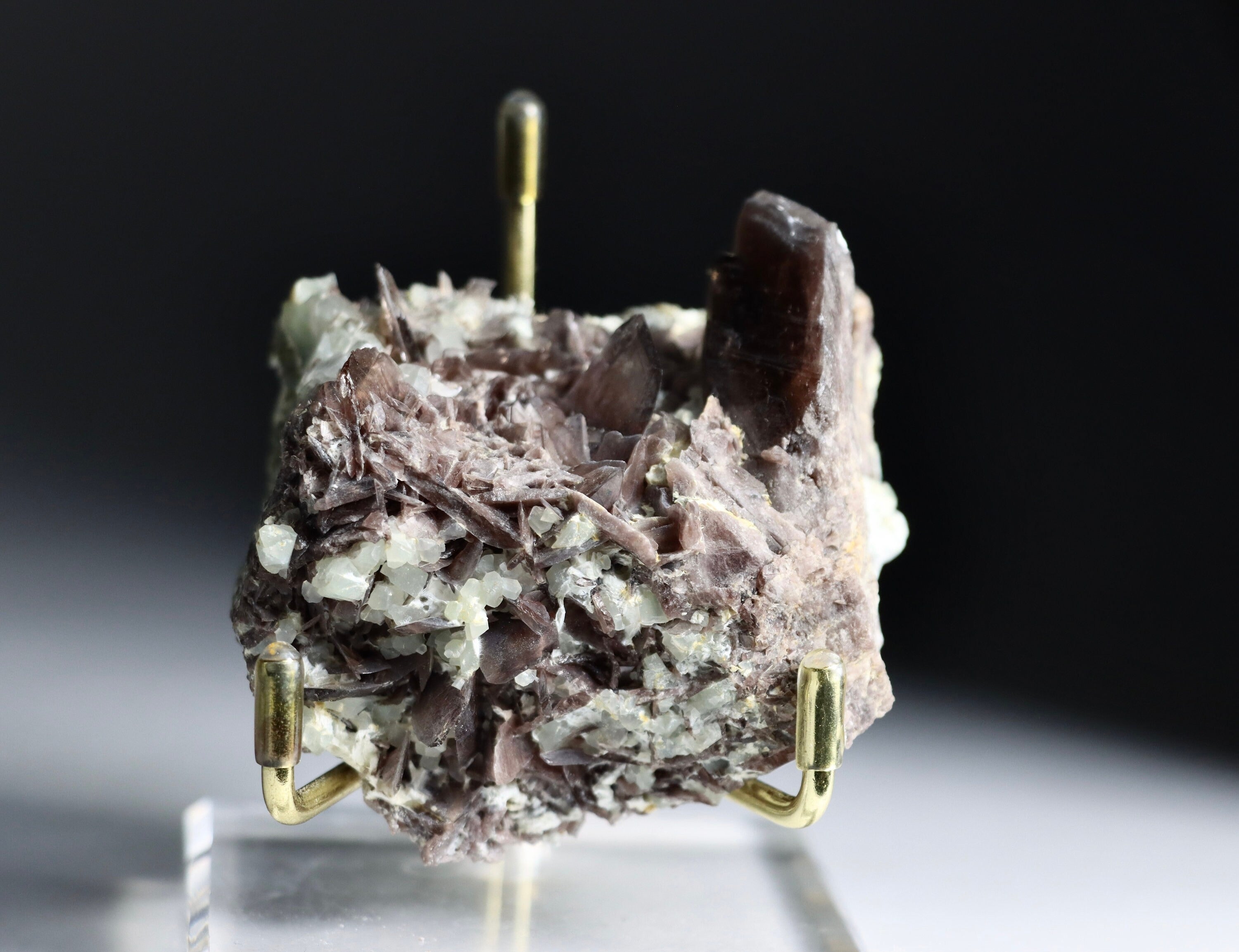 Axinite with Epidote and Adularia