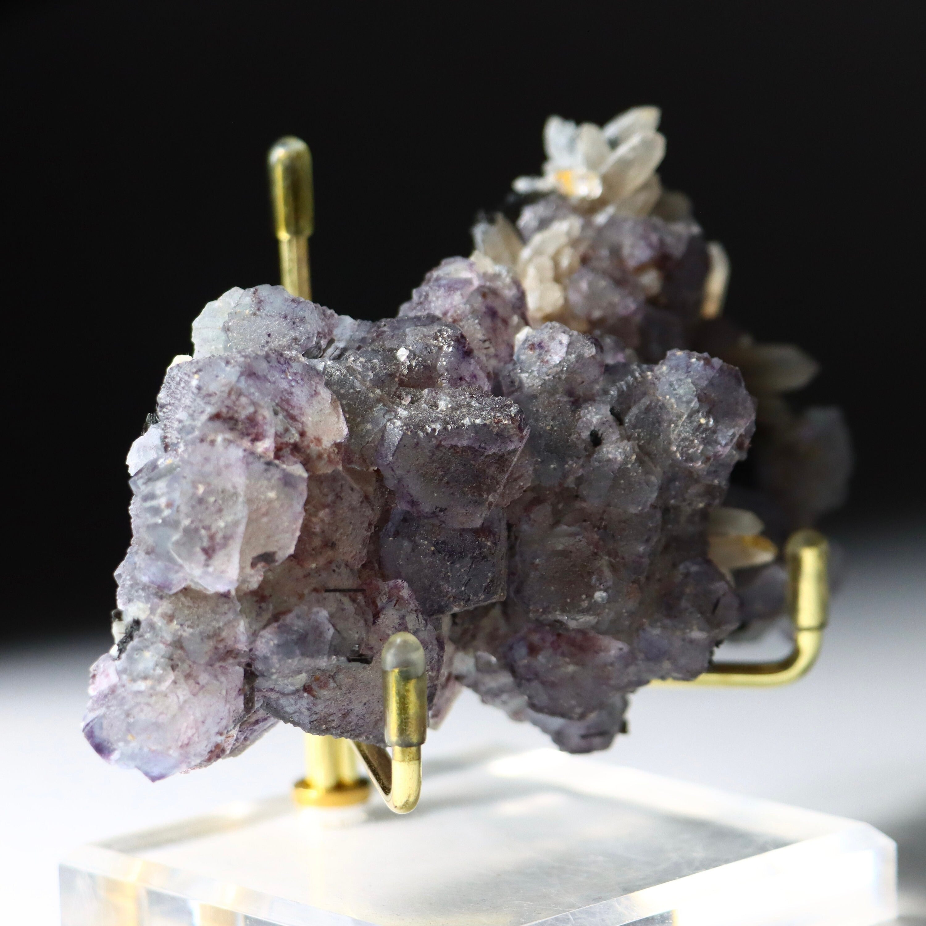 Erongo Fluorite with Goshenite, Quartz & Schorl | Natural Multi-Mineral Specimen from Erongo Mountains, Namibia