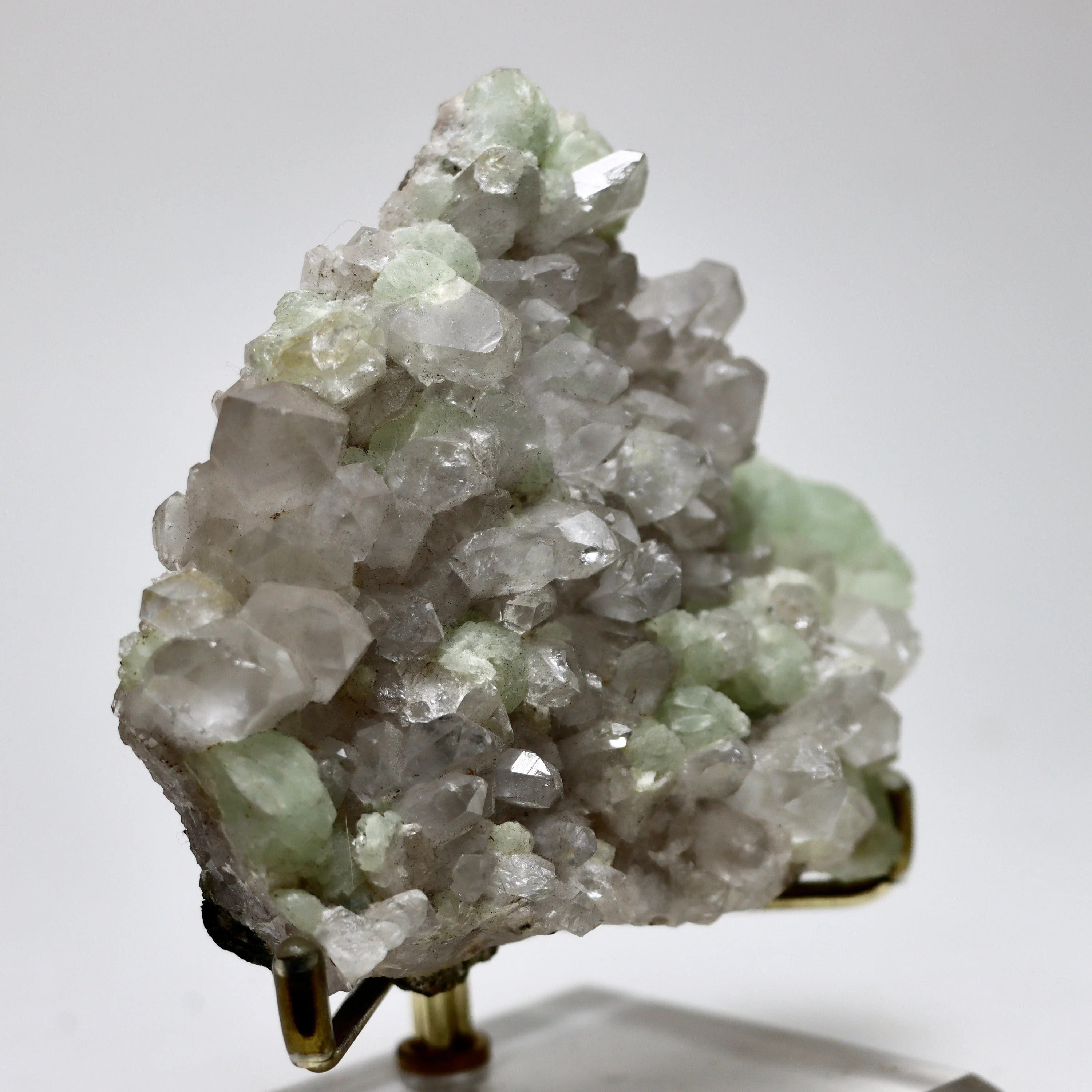 Prehnite on Quartz w/ Epidote