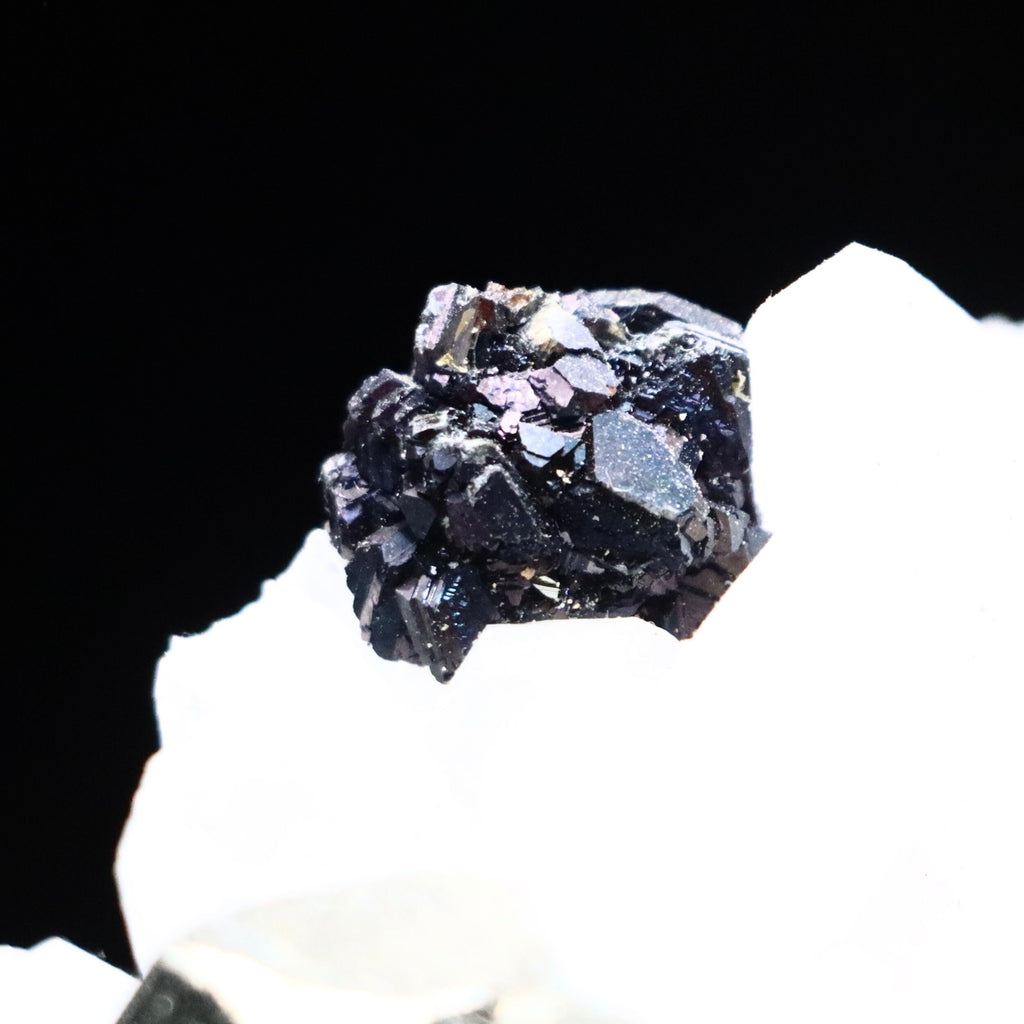 Peruvian Pyrite on Quartz with Sphalerite | Mineral Specimen