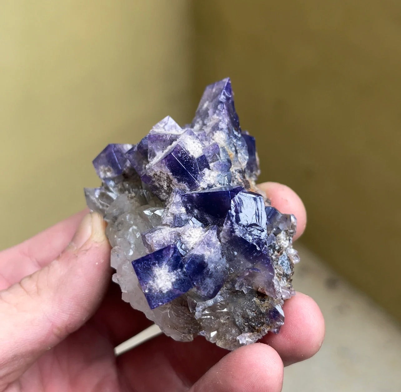Color Changing Fluorite with Quartz | Rogerley Mine