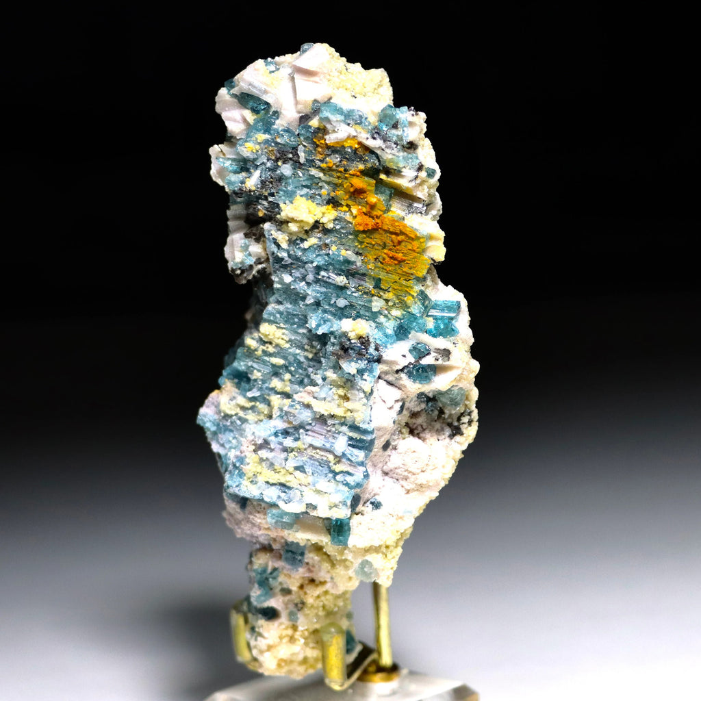 Indicolite Blue Tourmaline with Lepidolite | Brazil