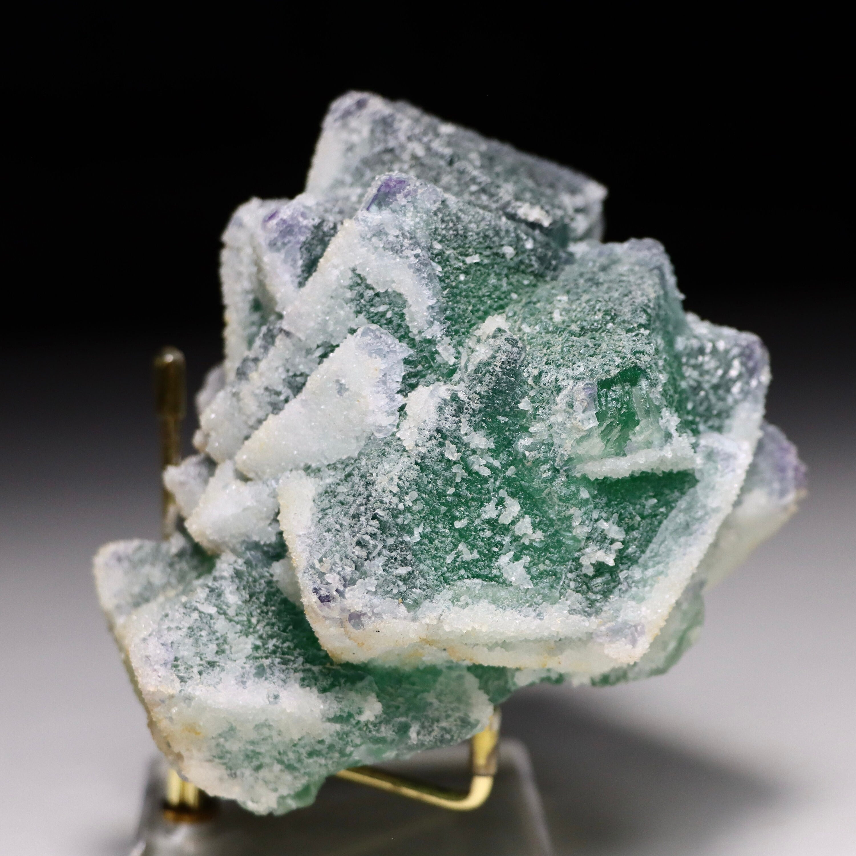 Octahedral Fluorite with Quartz | Natural Fluorite Crystal from Inner Mongolia, China