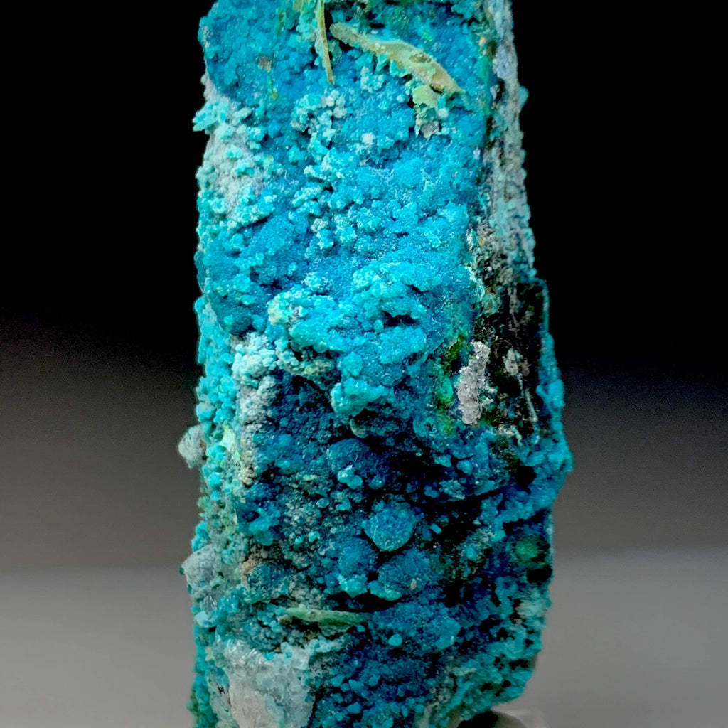 Chrysocolla on Quartz with Malachite | Natural Mineral Specimen