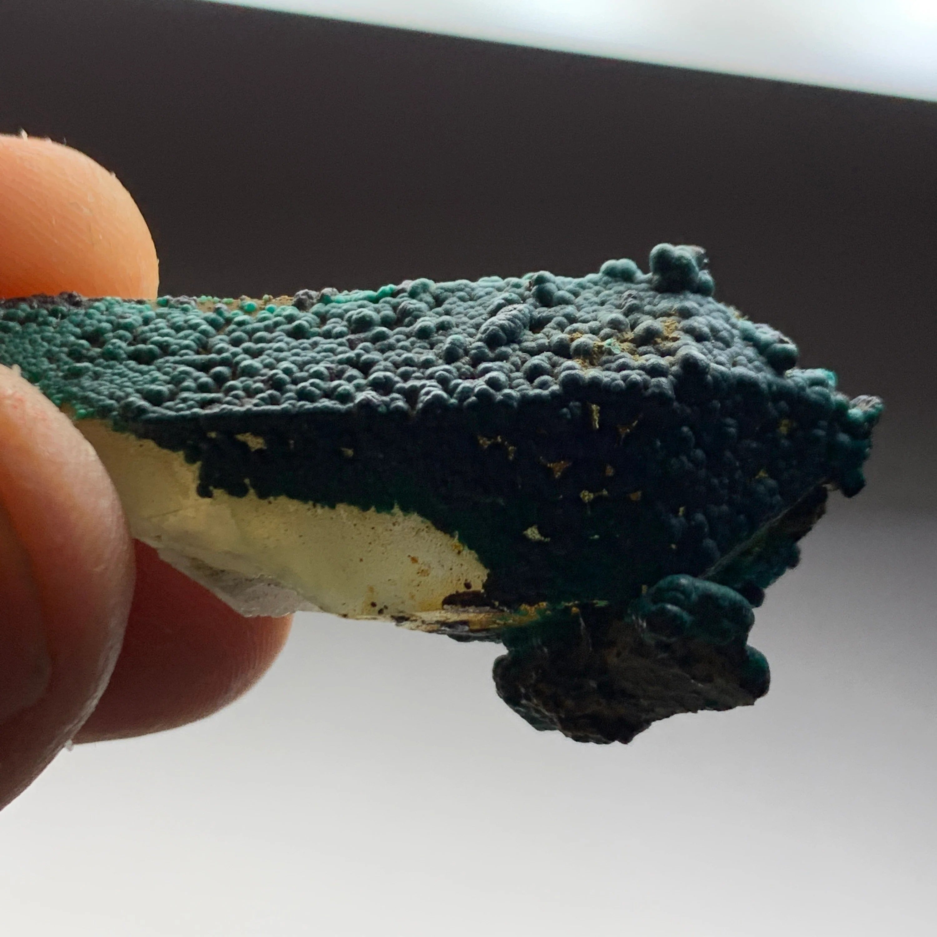 Chrysocolla on Quartz w/ Malachite