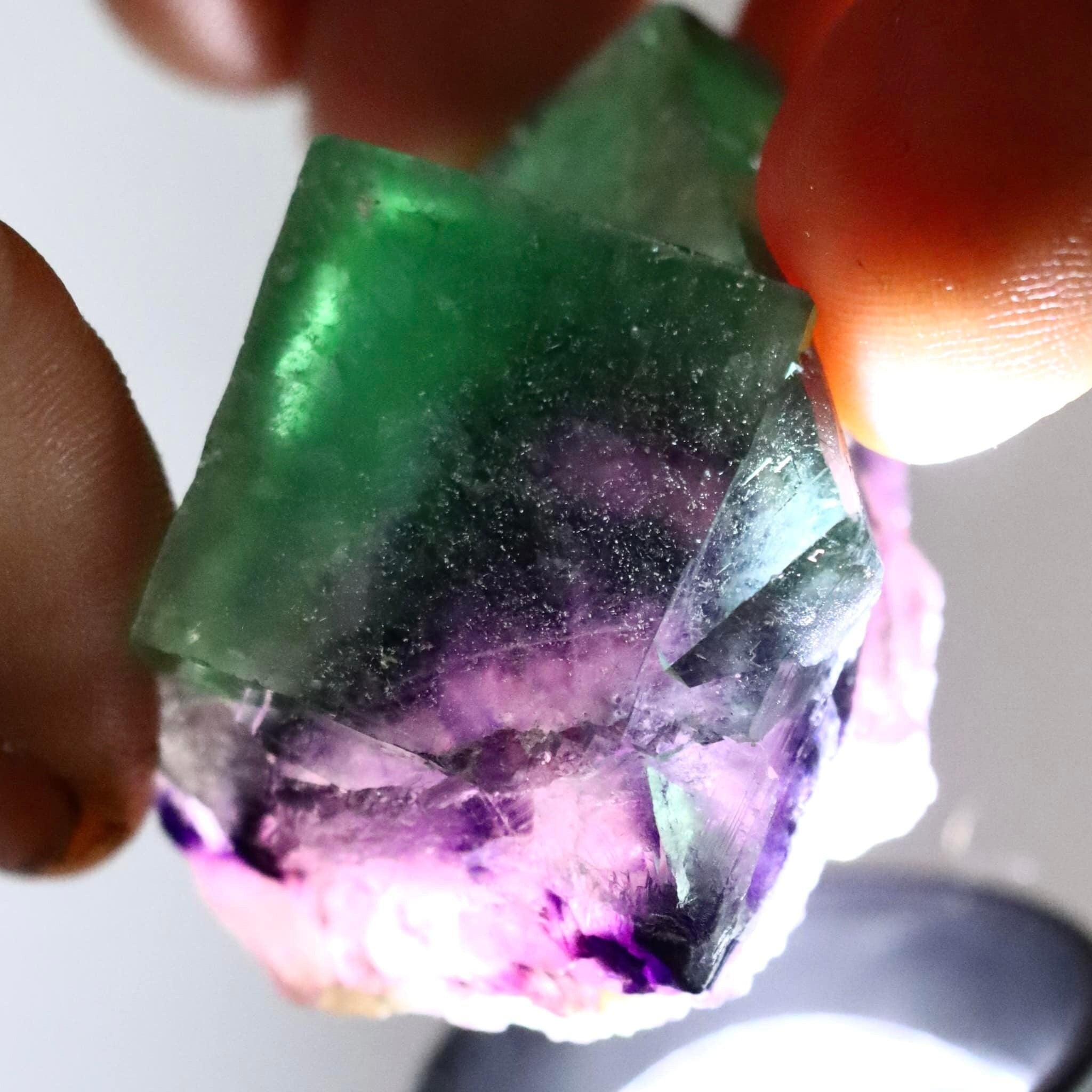 Phantom Fluorite w/ Pyrite