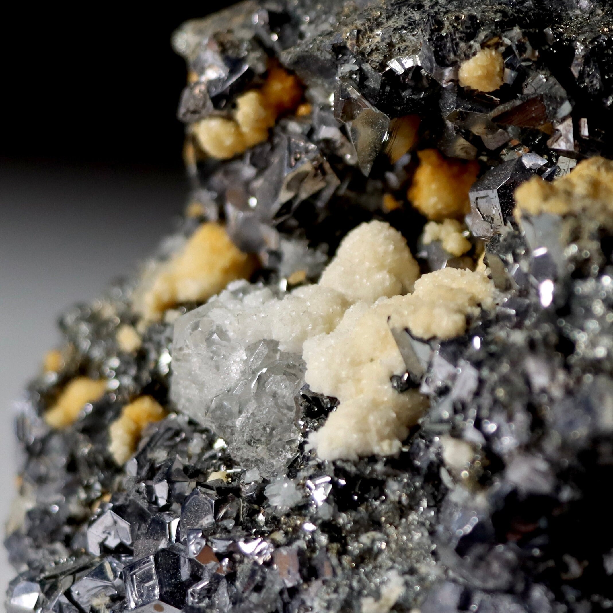 Clear Octahedral Fluorite with Tetrahedrite | Peru