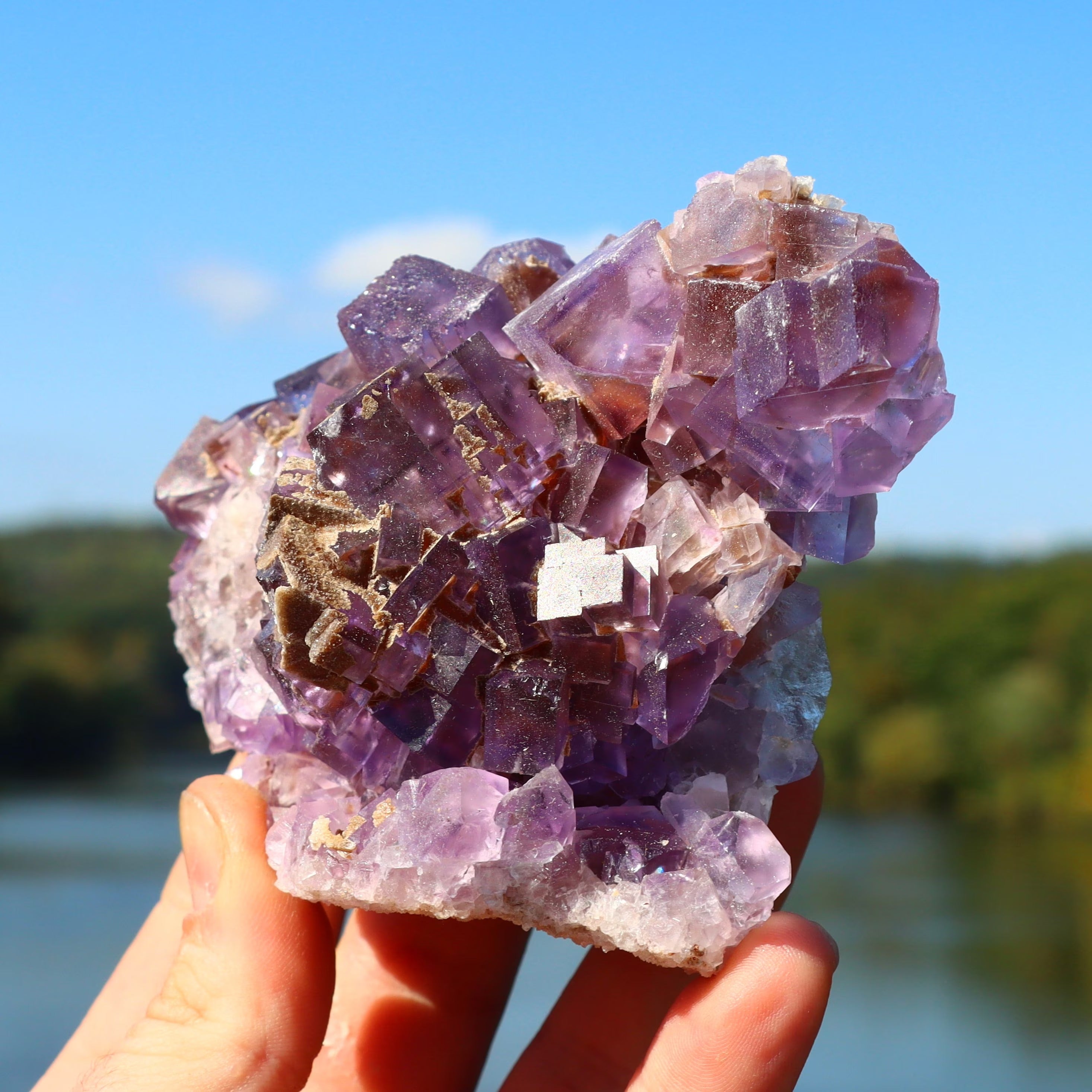 Purple Illinois Fluorite Cube