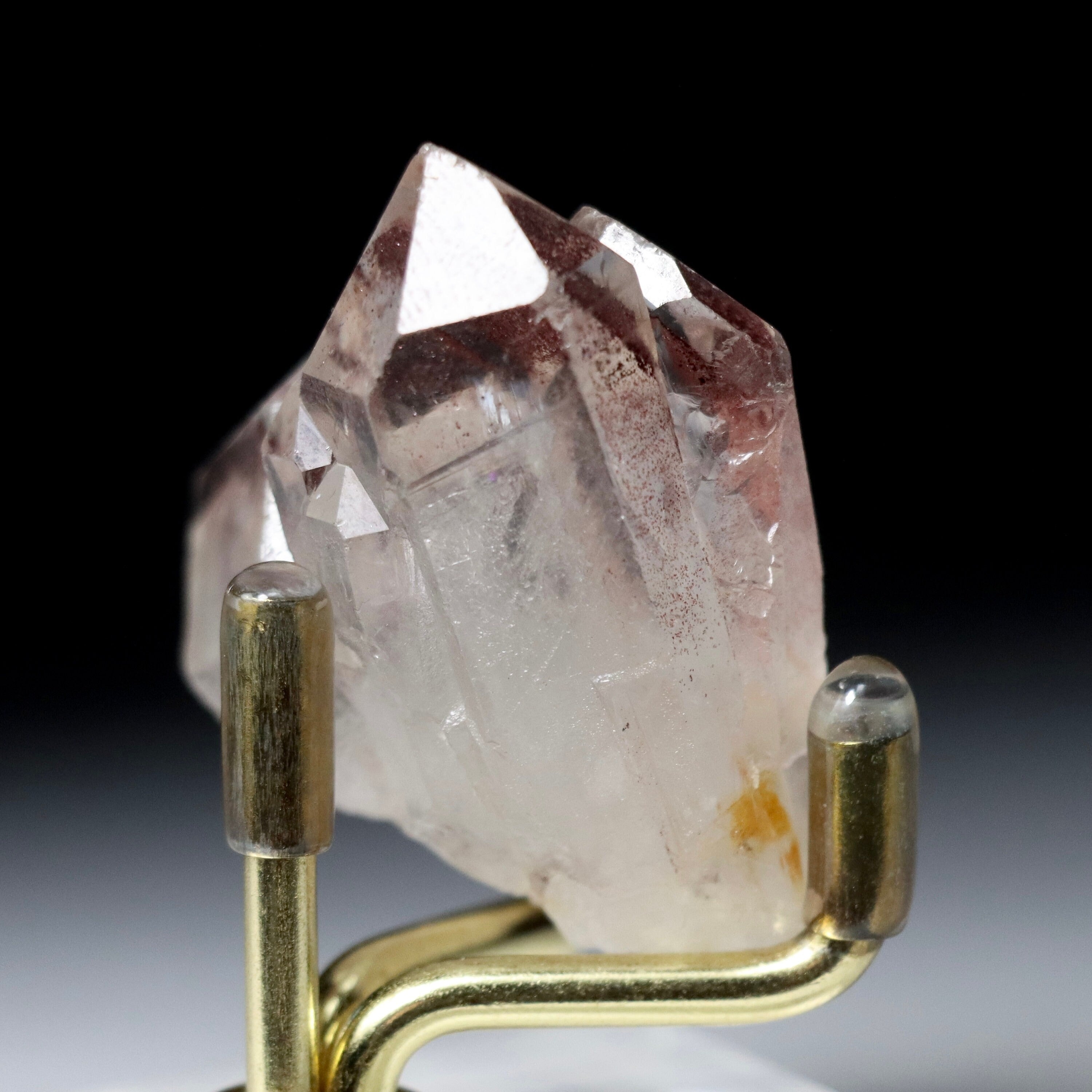 Hematite Phantom Quartz Crystal