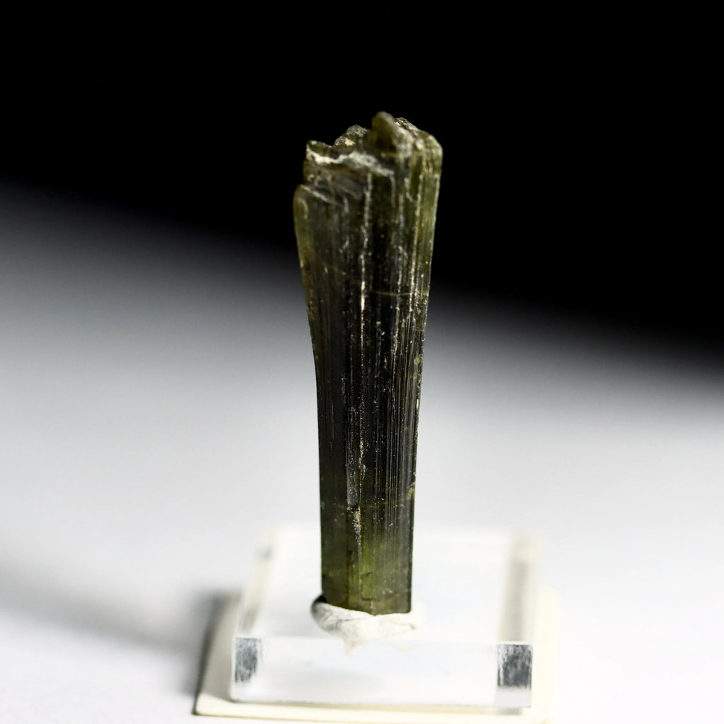 Green Catseye Tourmaline Crystal | Natural Green Tourmaline from Minas Gerais