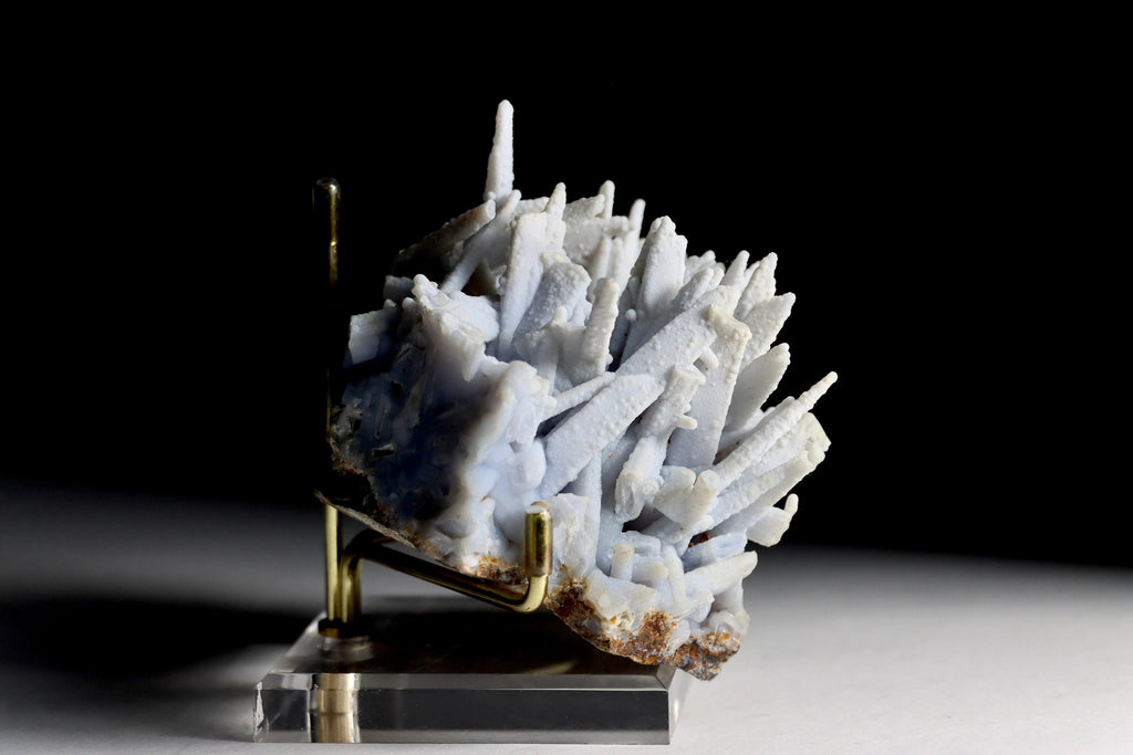 Blue Chalcedony after Anhydrite | Rare Pseudomorph Mineral Specimen from Rumipata, Peru
