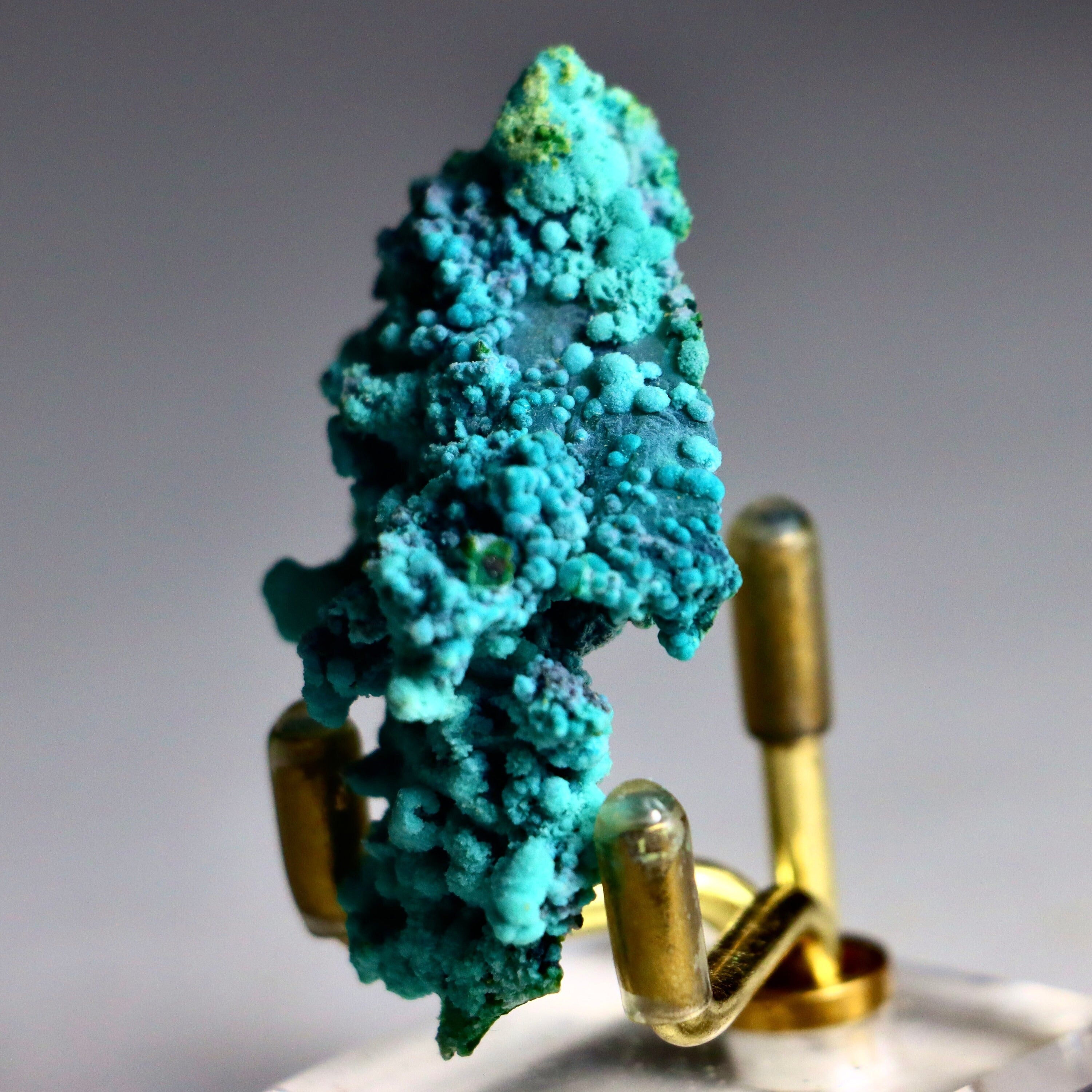 Chrysocolla on Quartz with Malachite
