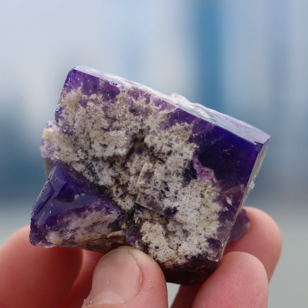 Color Changing Fluorite with Quartz | Rogerley Mine