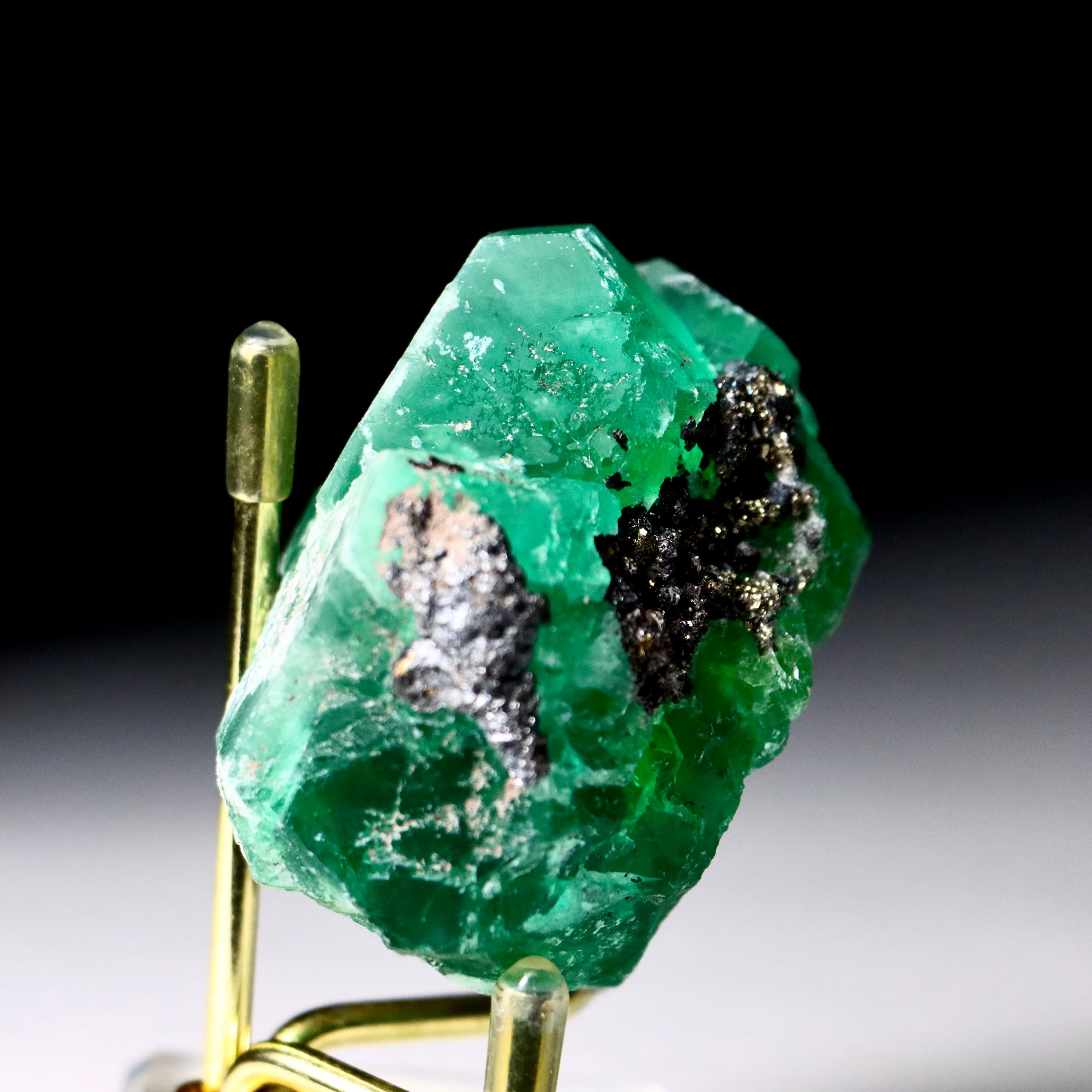 Rare Green Octahedral Fluorite Crystal | Natural Fluorite Specimen from Cerro de Pasco, Peru