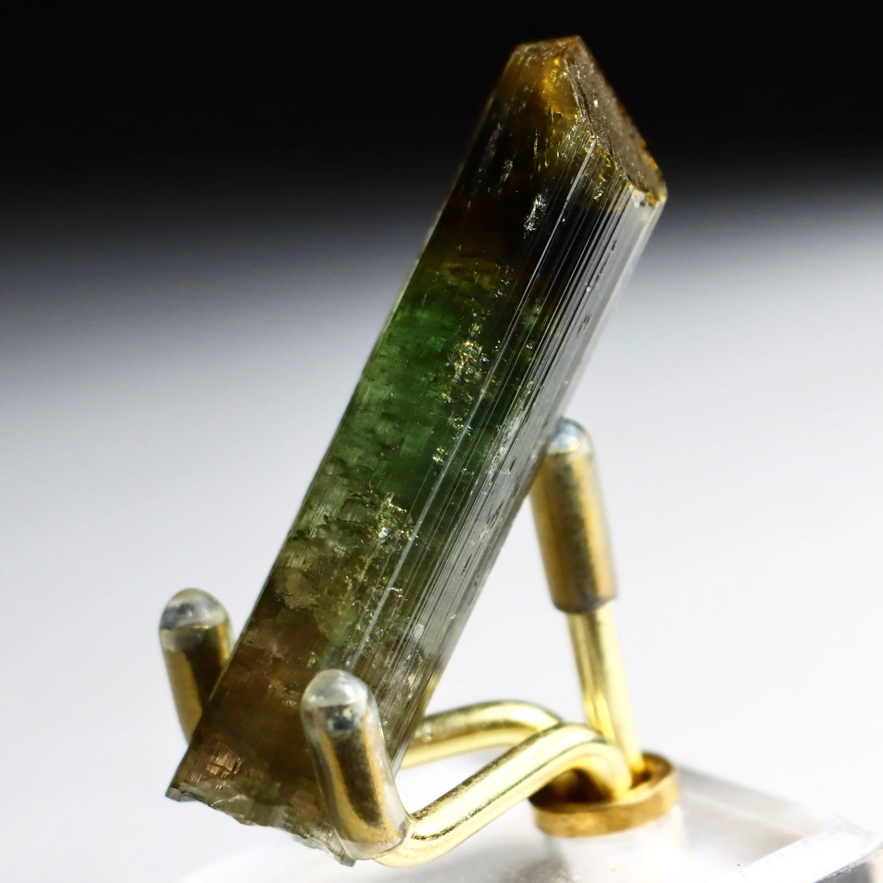 Watermelon Tourmaline Pencil Crystal | Natural Pink & Green Tourmaline on Quartz from Minas Gerais, Brazil