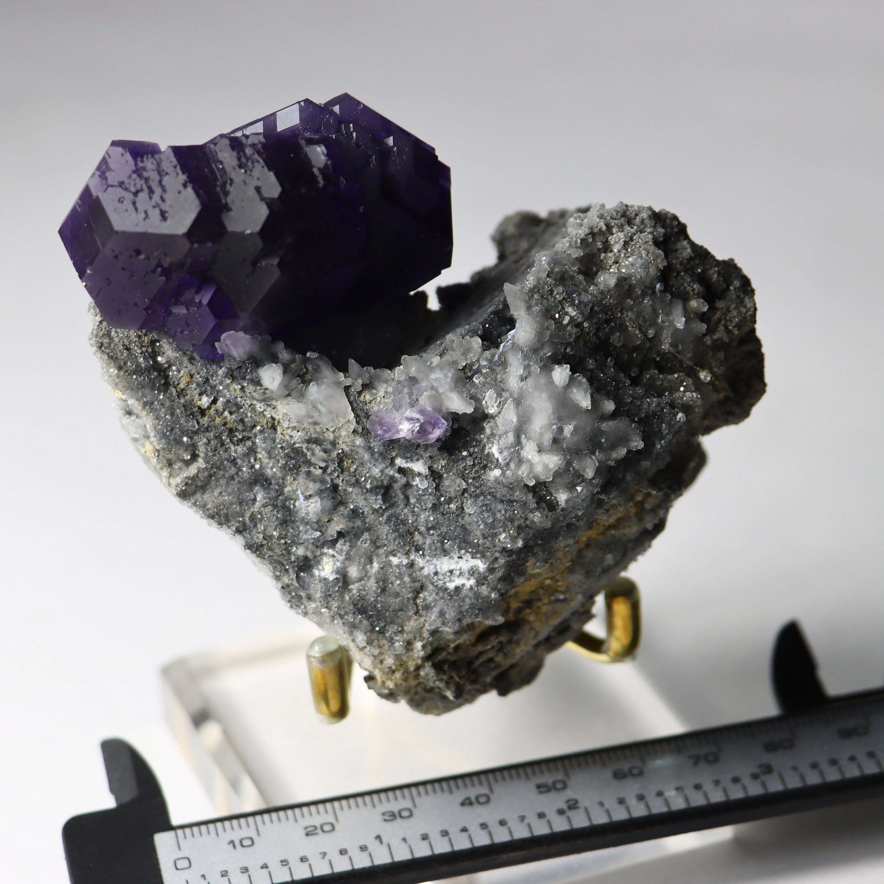 Purple “Tanzanite” Fluorite Crystal | Natural Cubic Fluorite from Xiayang Mine, Fujian, China