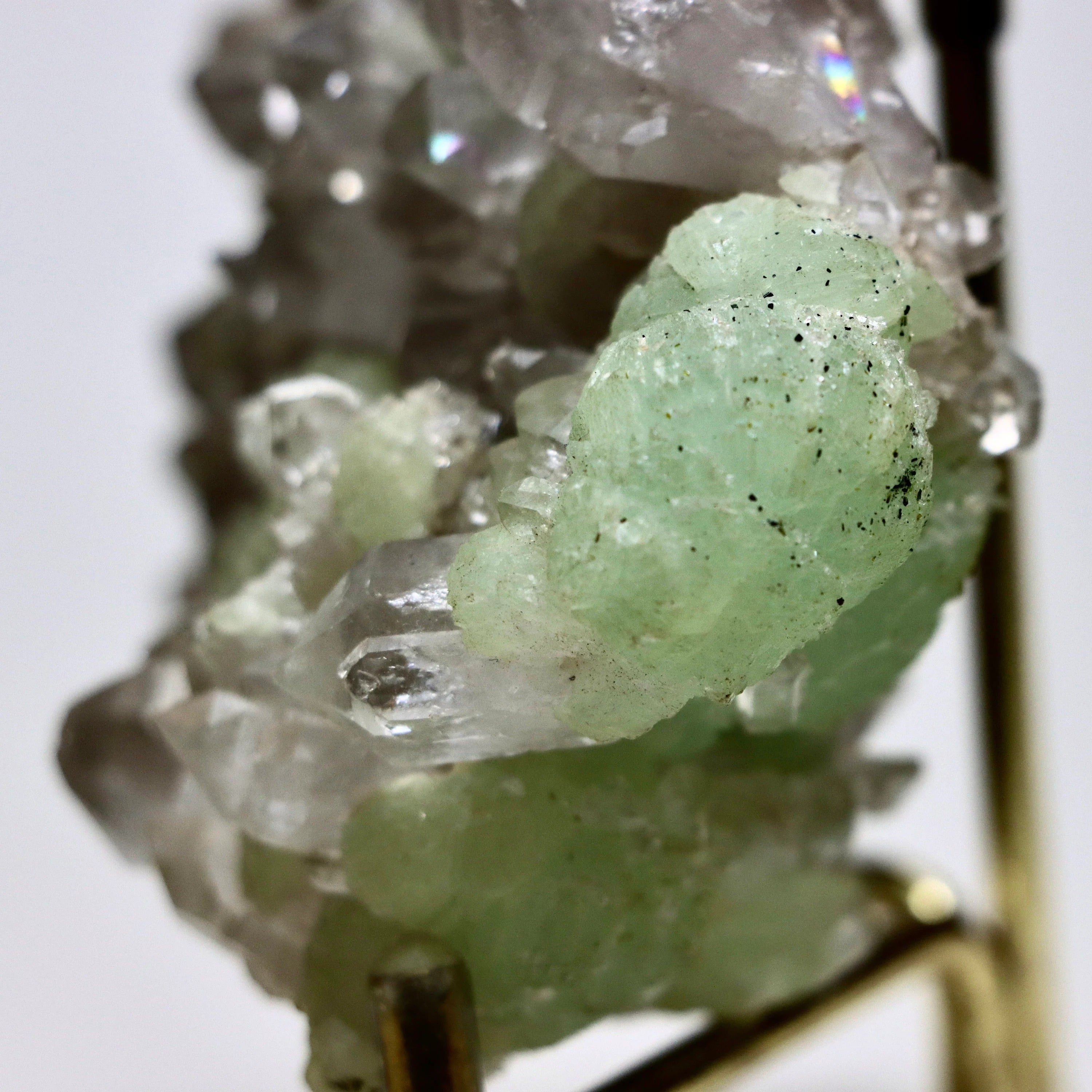 Prehnite on Quartz w/ Epidote