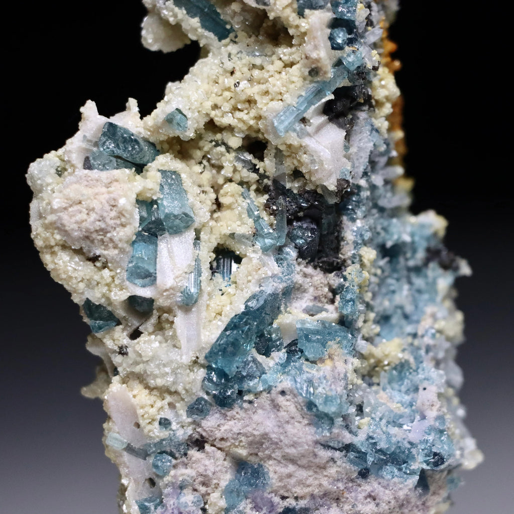 Indicolite Blue Tourmaline with Lepidolite | Brazil