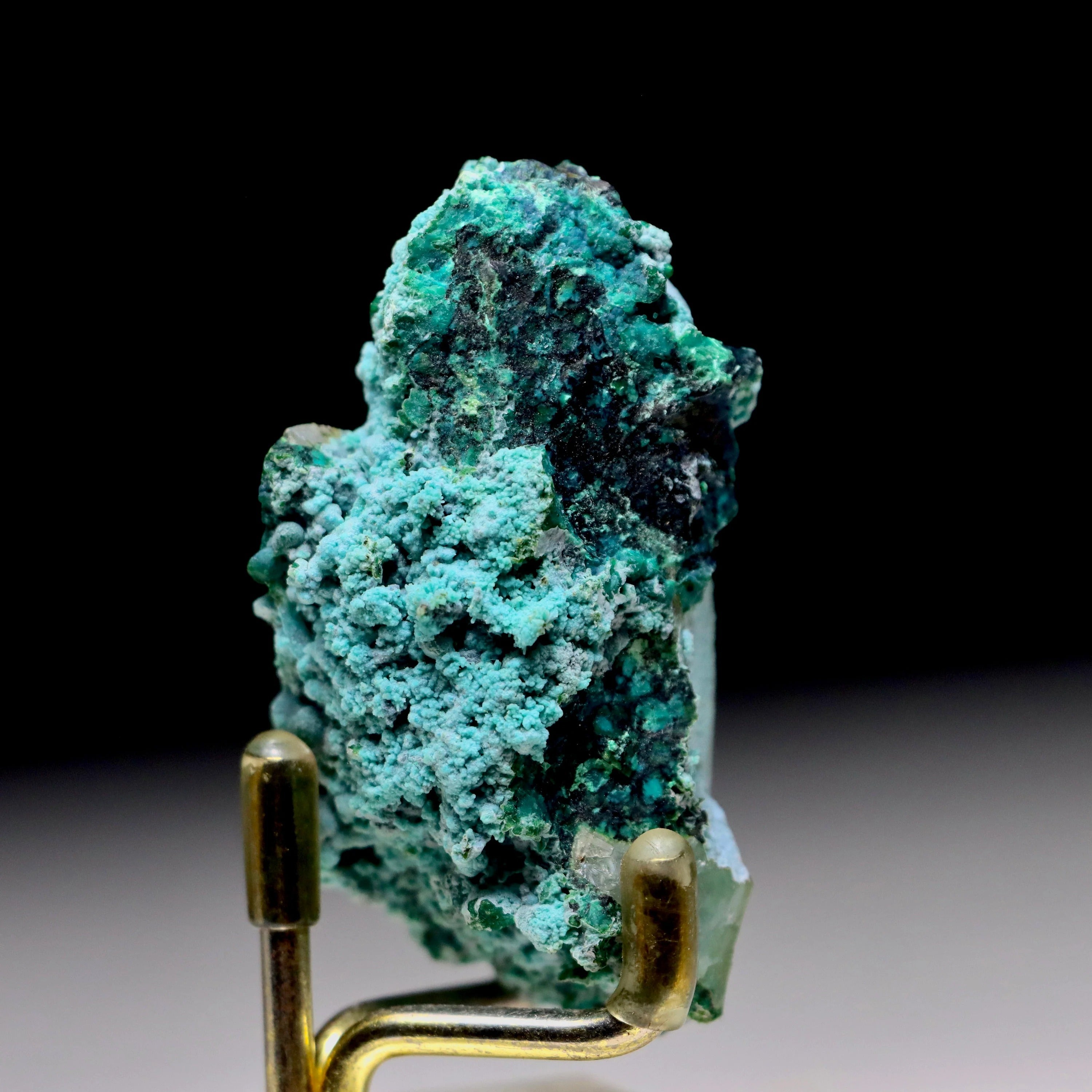 Chrysocolla on Quartz w/ Malachite