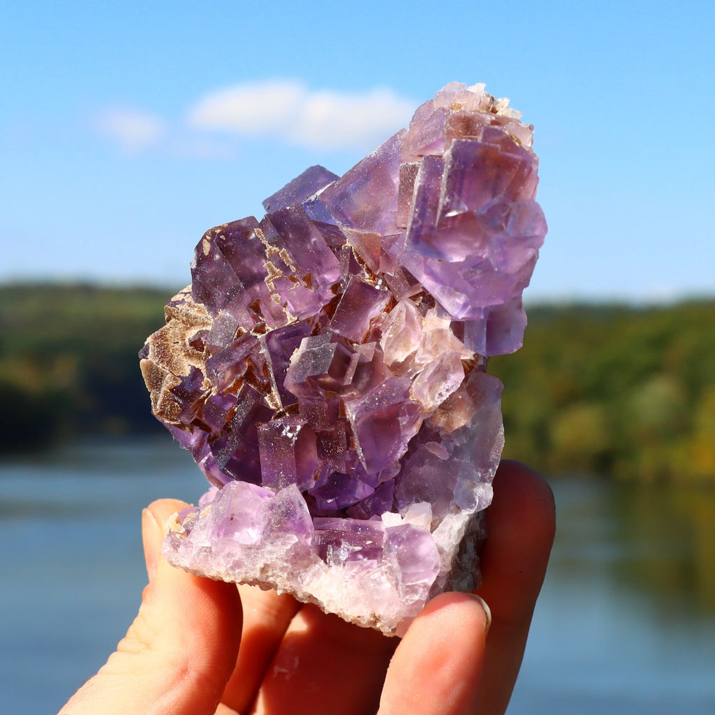 Purple Illinois Fluorite Cube