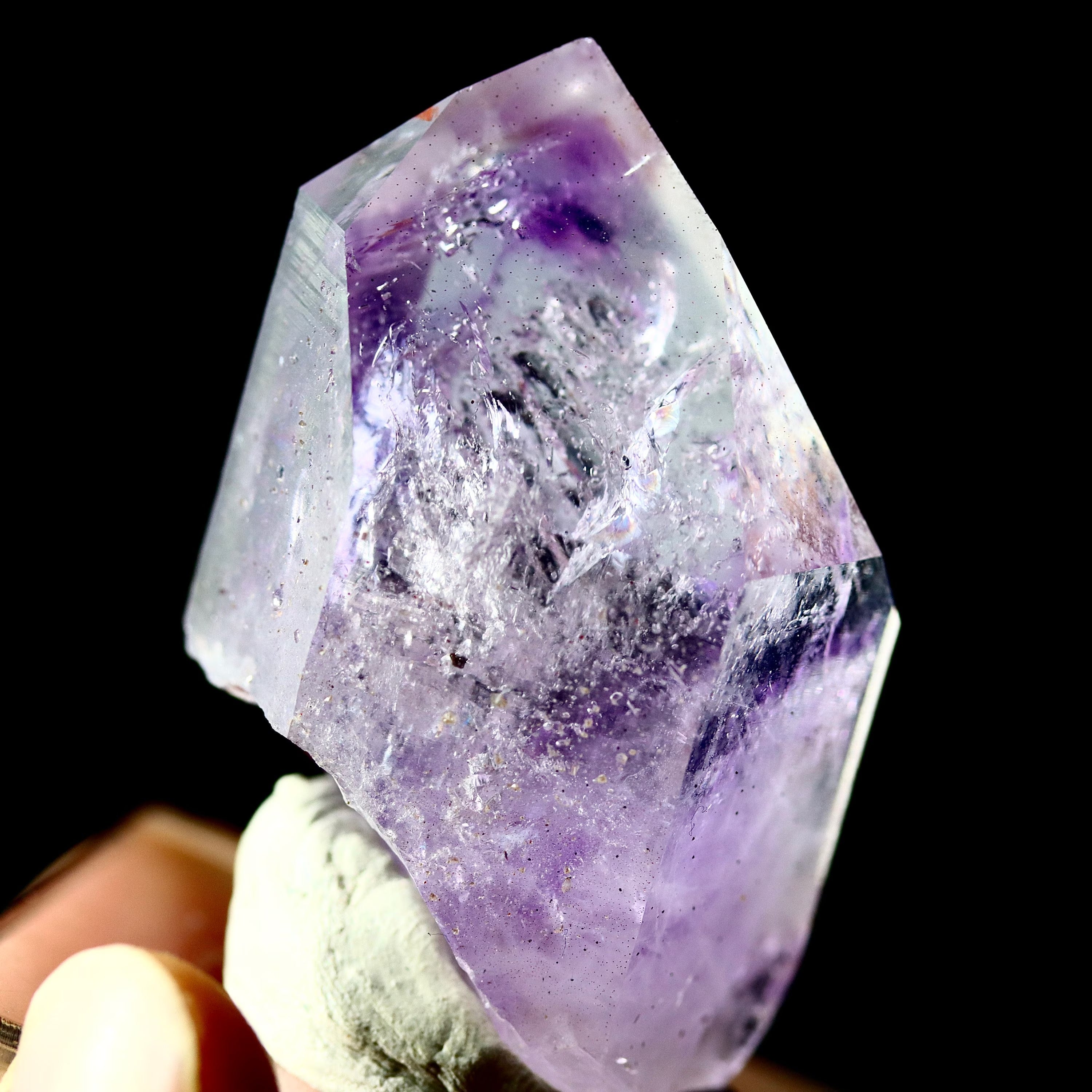 Multiple Enhydro Phantom Brandberg Amethyst Crystal | Natural Amethyst from Namibia