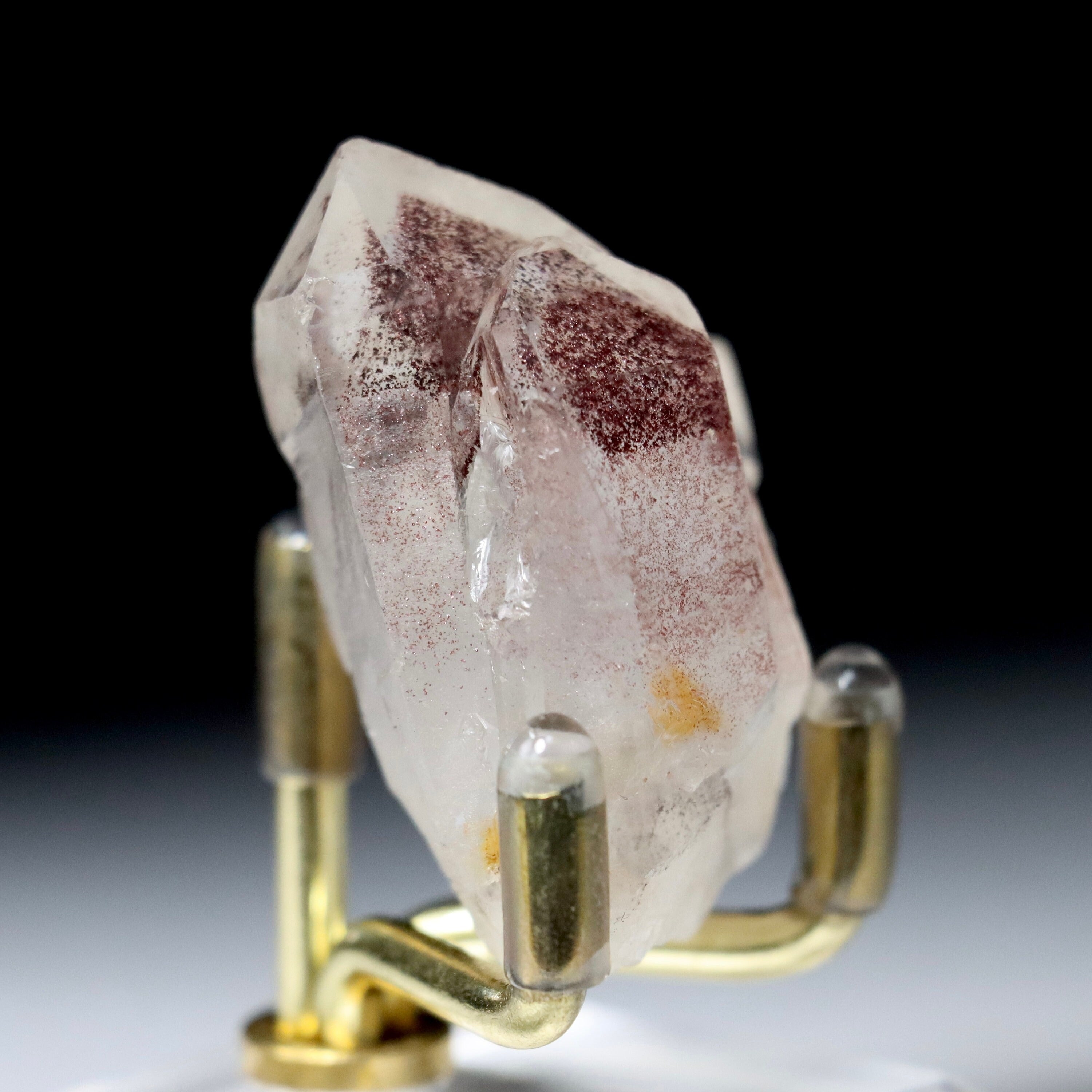 Hematite Phantom Quartz Crystal