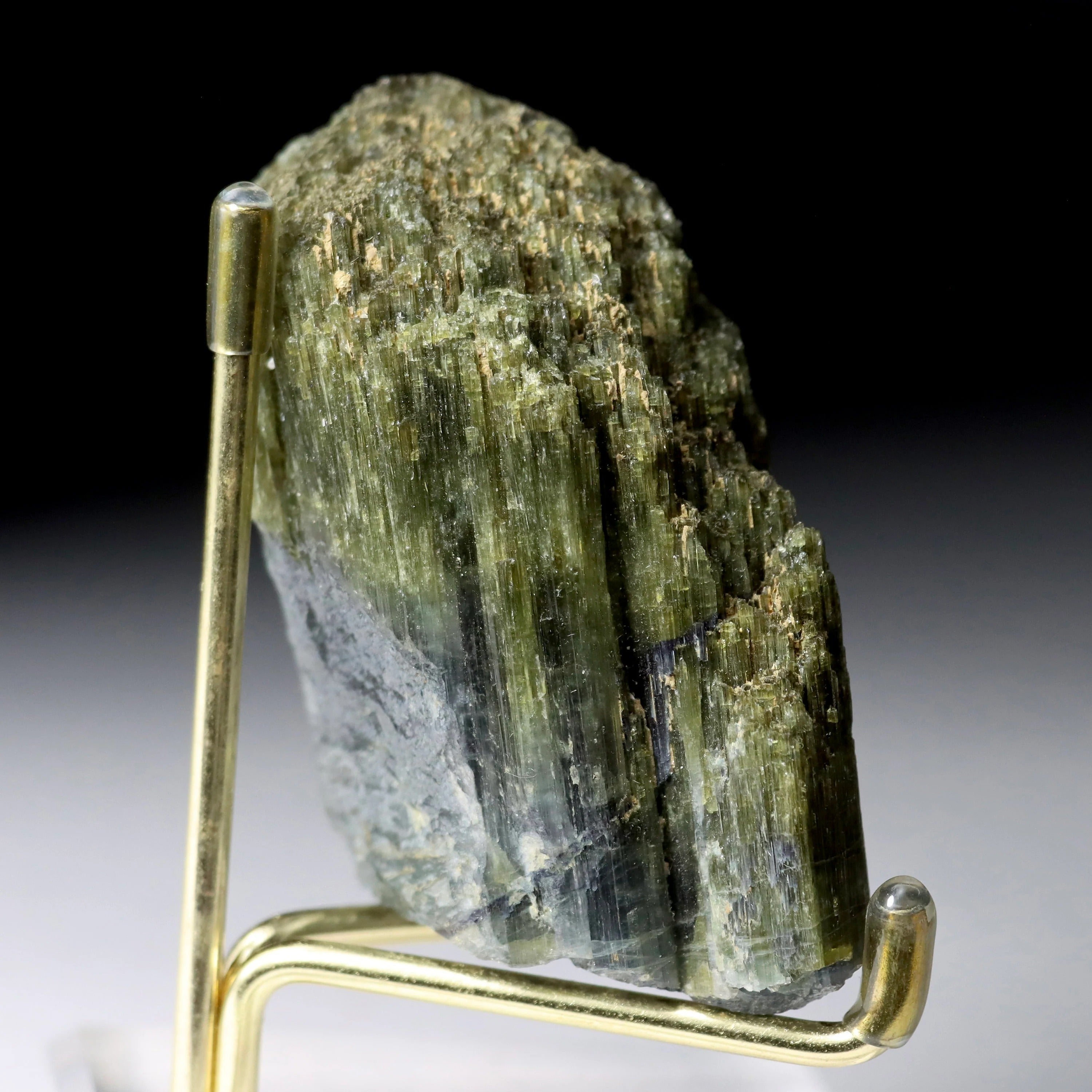 Green Cat’s Eye Tourmaline with Lepidolite | Natural Tourmaline Specimen