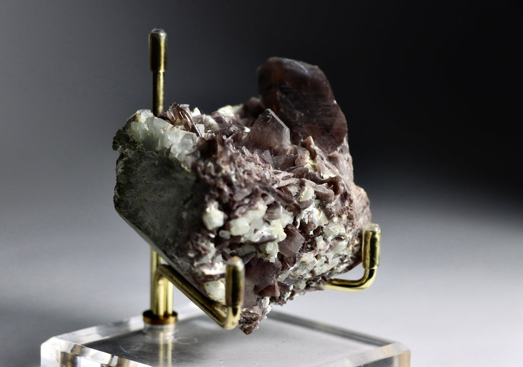 Axinite with Epidote and Adularia