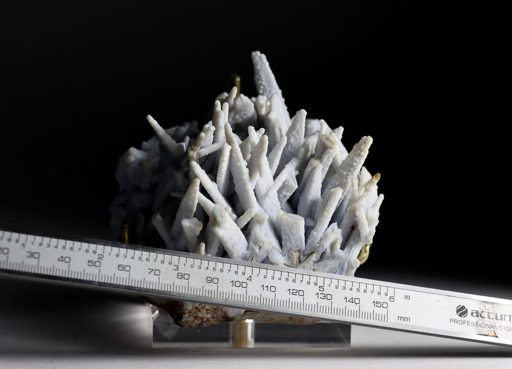 Blue Chalcedony after Anhydrite | Rare Pseudomorph Mineral Specimen from Rumipata, Peru