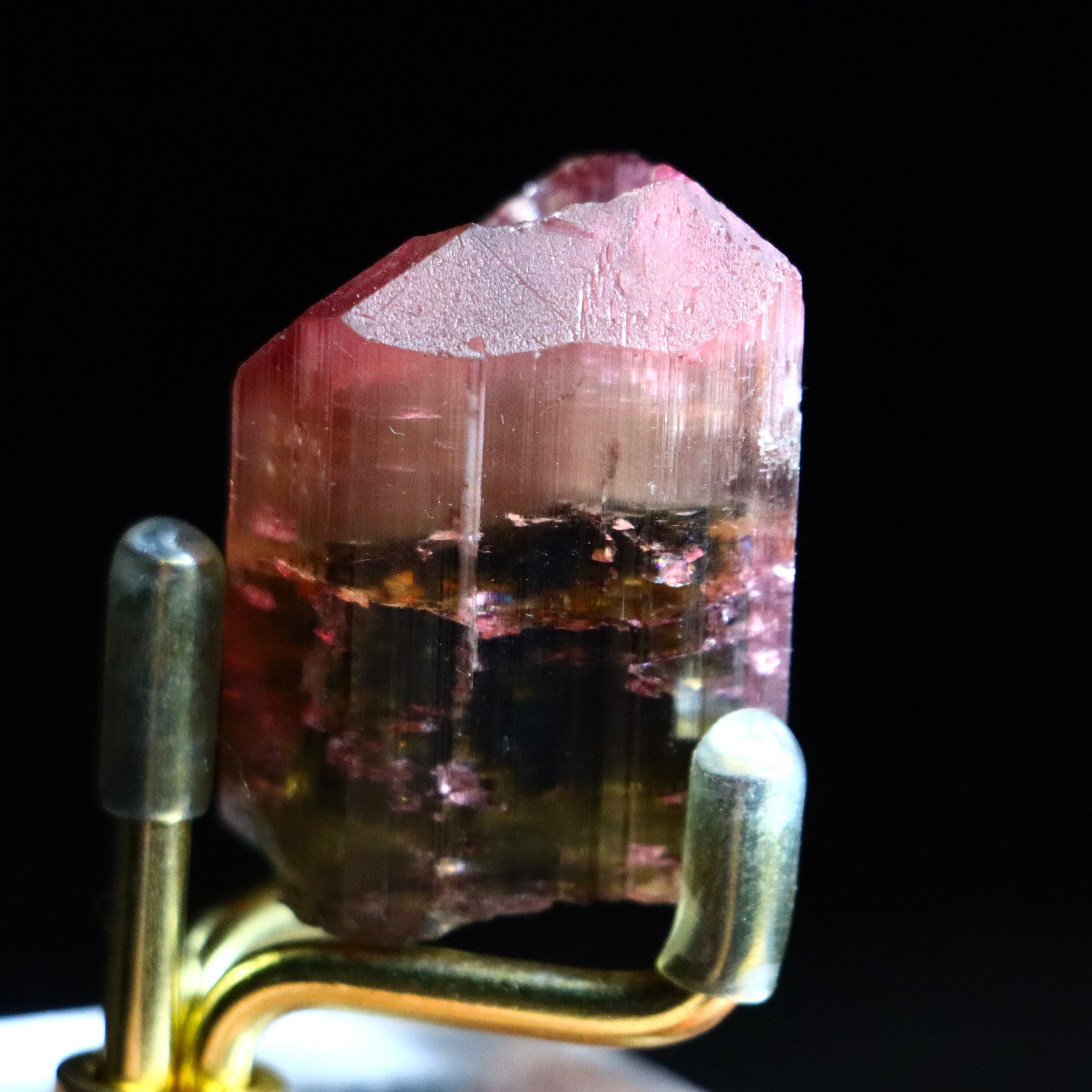 Very Rare Hollow-Termination Tourmaline Crystal | Natural Raw Tourmaline Mineral Specimen