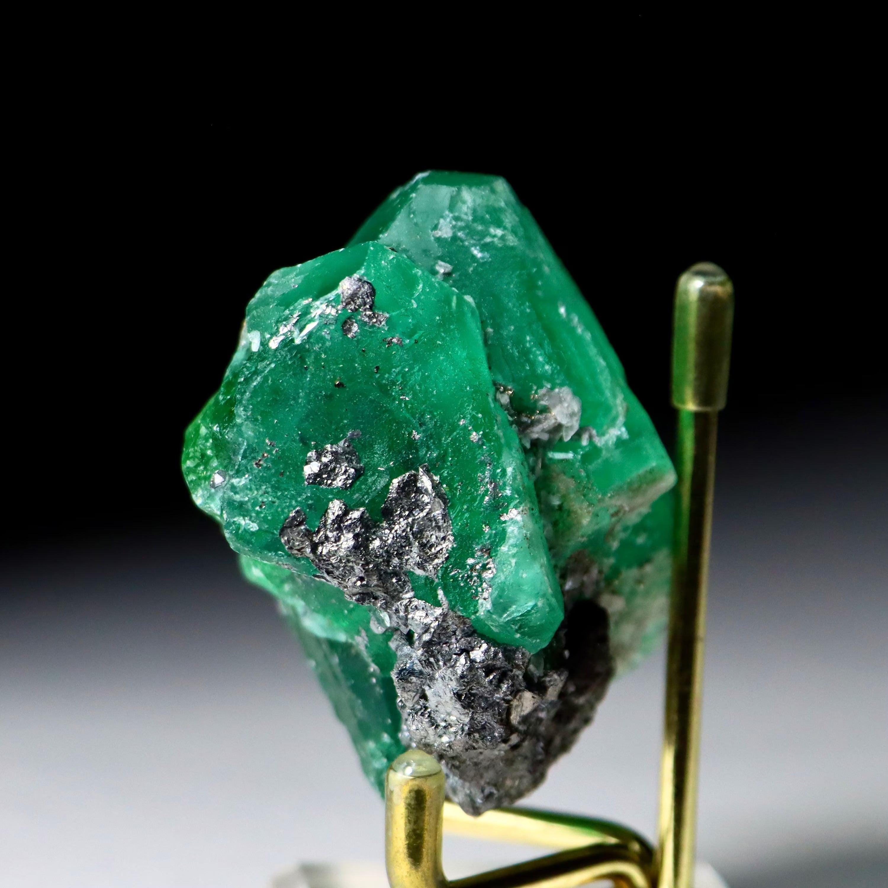 Rare Green Octahedral Fluorite Crystal | Natural Fluorite Specimen from Cerro de Pasco, Peru