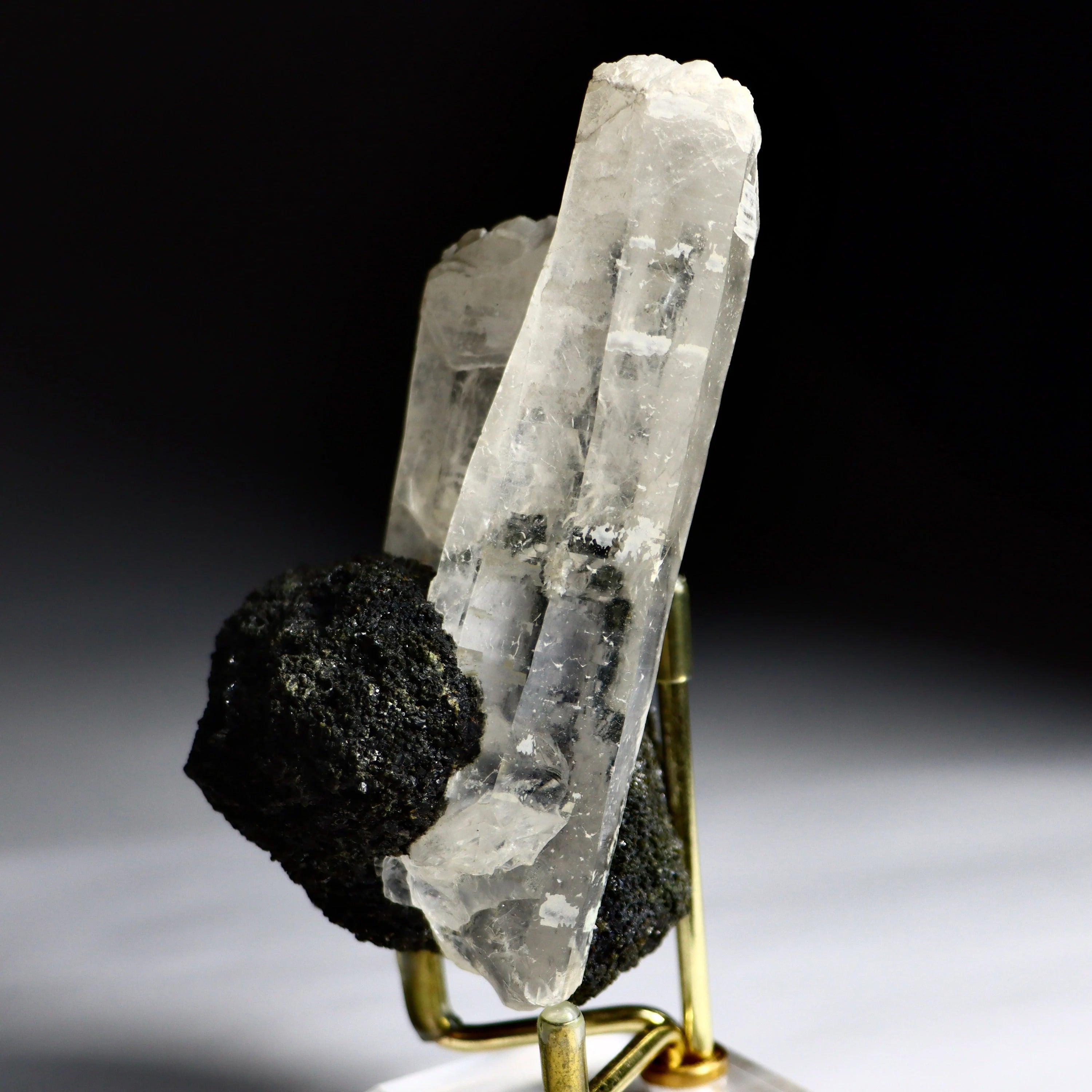 Quartz with Hematite Rosettes | Natural Quartz Crystal