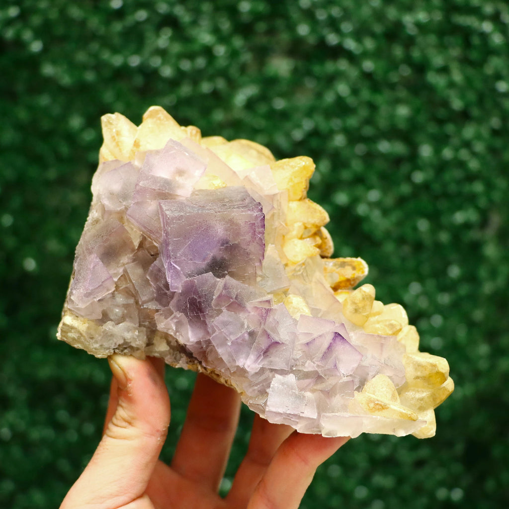 Calcite with Fluorite | Natural Fluorite Mineral Specimen
