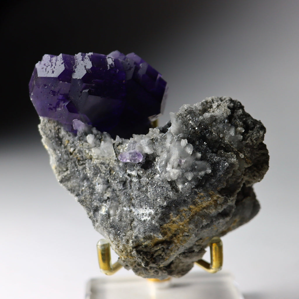 Purple “Tanzanite” Fluorite Crystal | Natural Cubic Fluorite from Xiayang Mine, Fujian, China