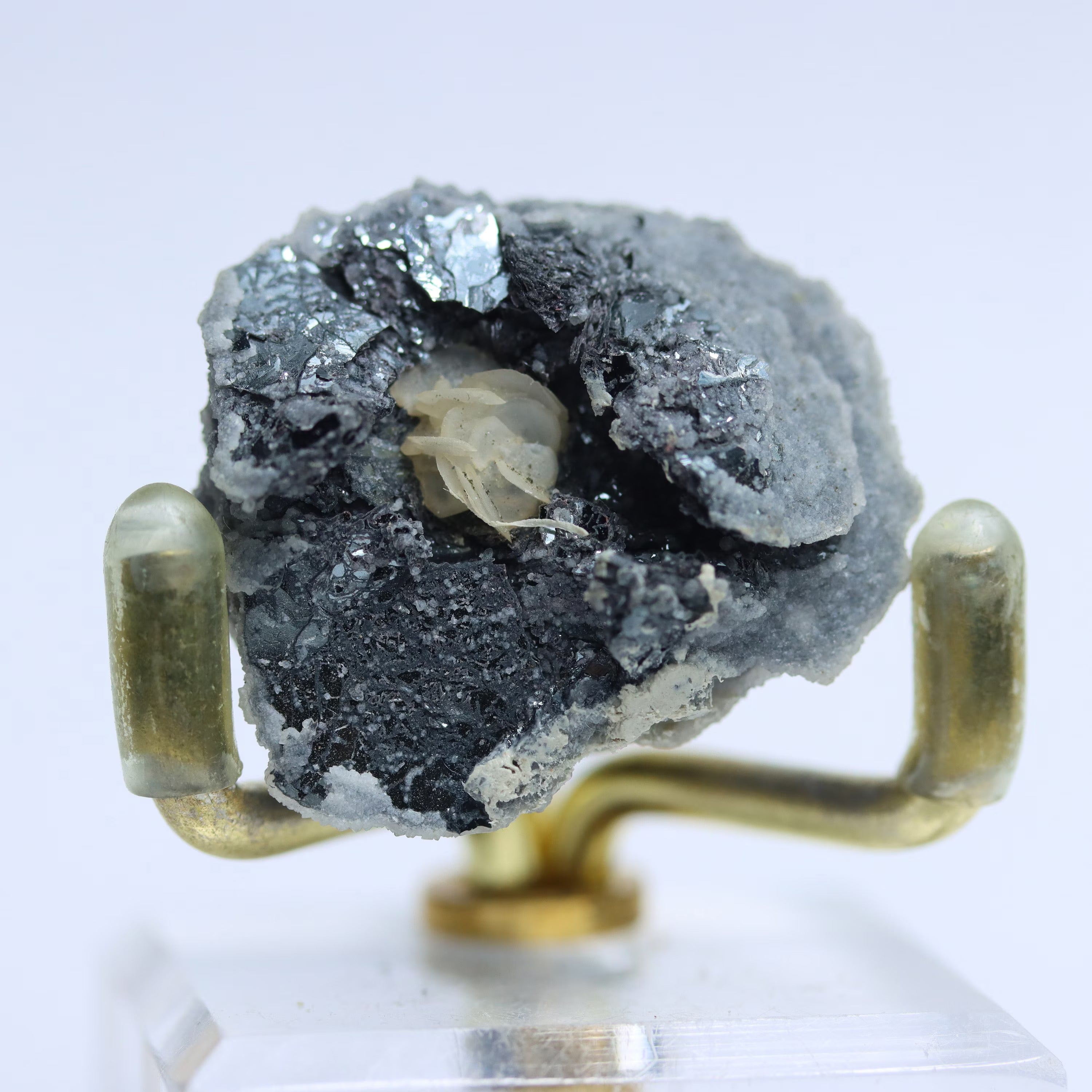 Quartz with Hematite Rosettes