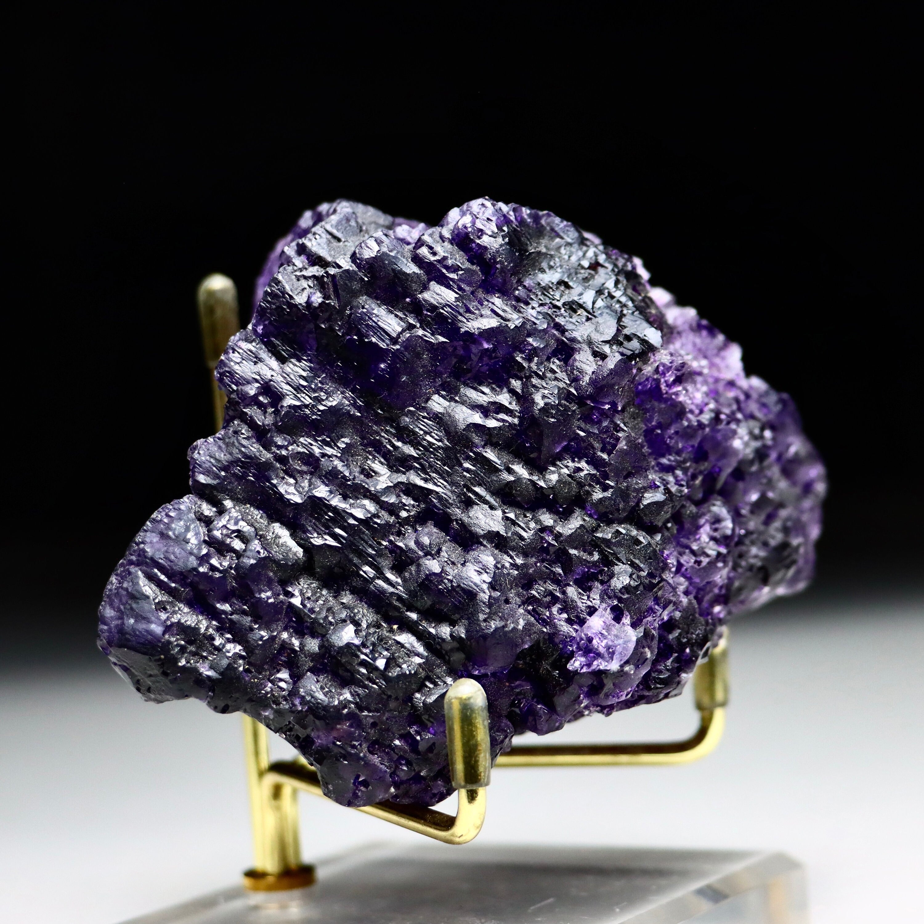 Italian Etched Octahedral Fluorite | Natural Fluorite Crystal from Camissinone Mine, Lombardy, Italy