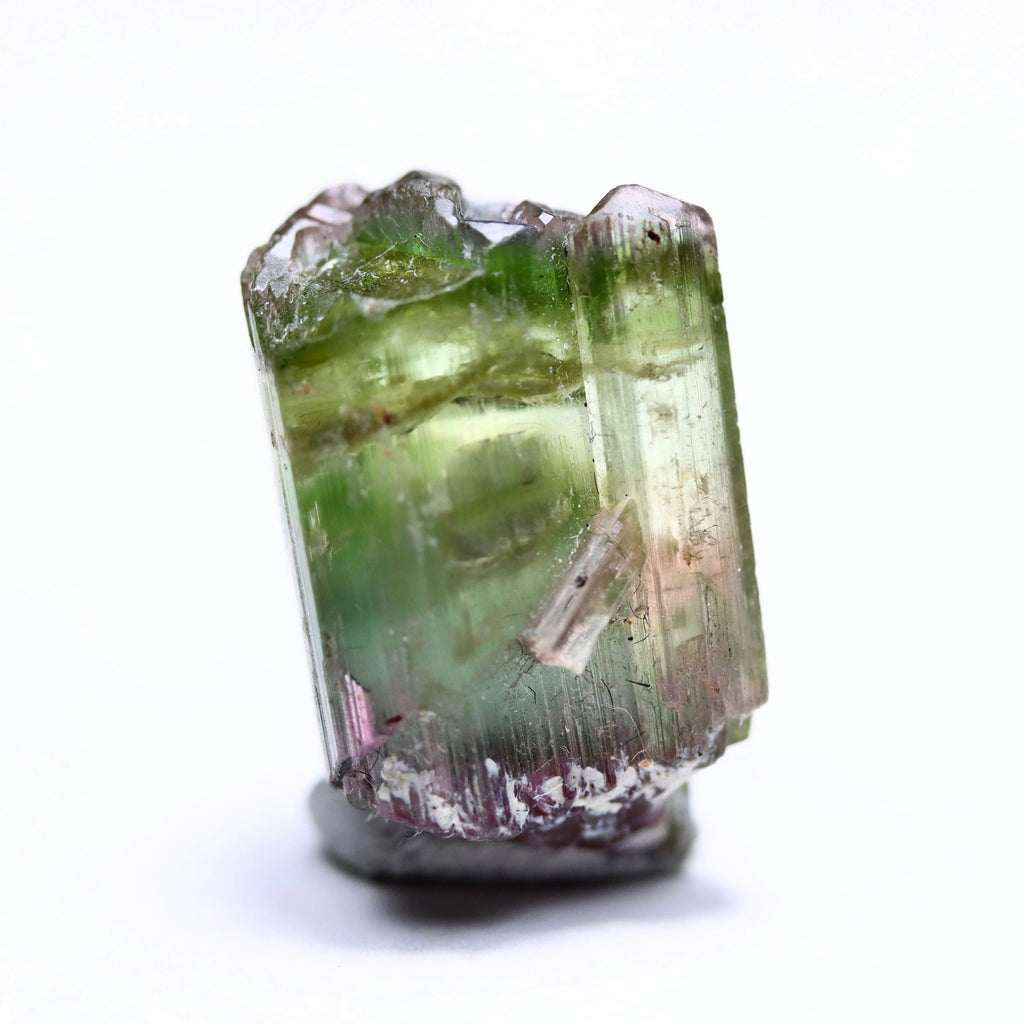 Catseye Watermelon Tourmaline Crystal | Green & Pink Tourmaline from Brazil