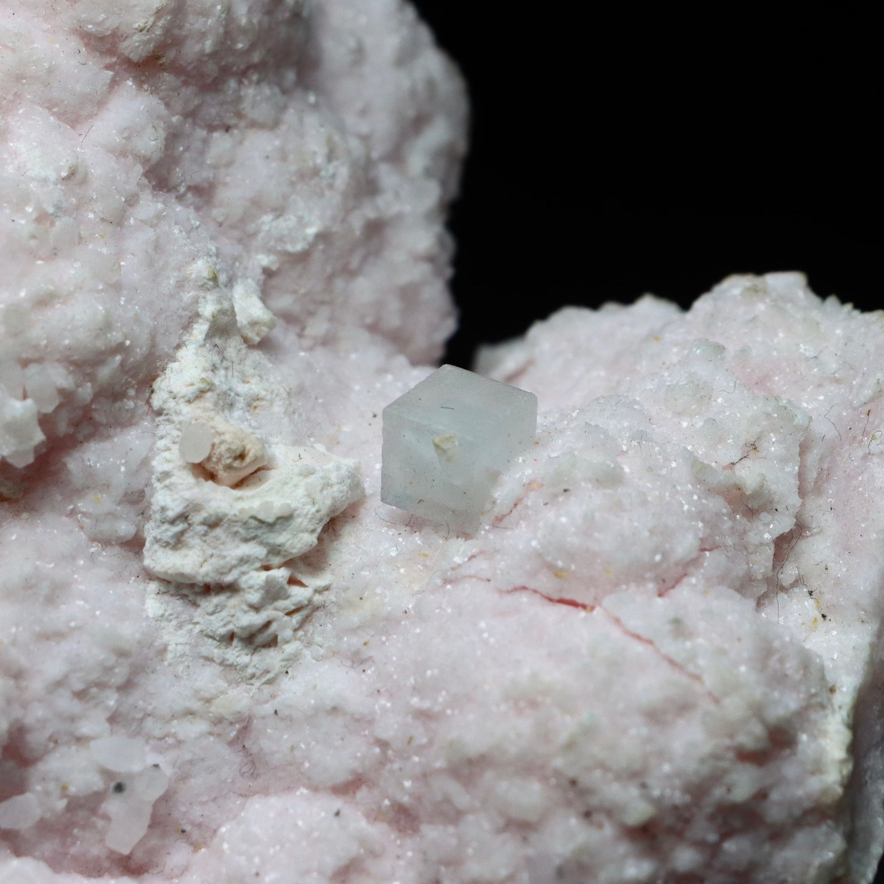 Rhodochrosite with Fluorite, Calcite & Kutnohorite (UV Reactive) | Natural Mineral Specimen from Peru