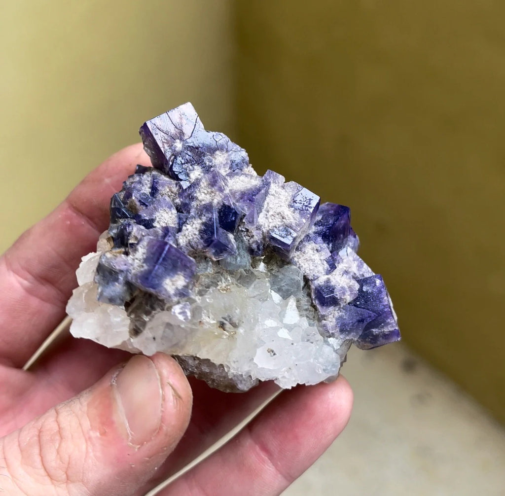 Color Changing Fluorite with Quartz | Rogerley Mine