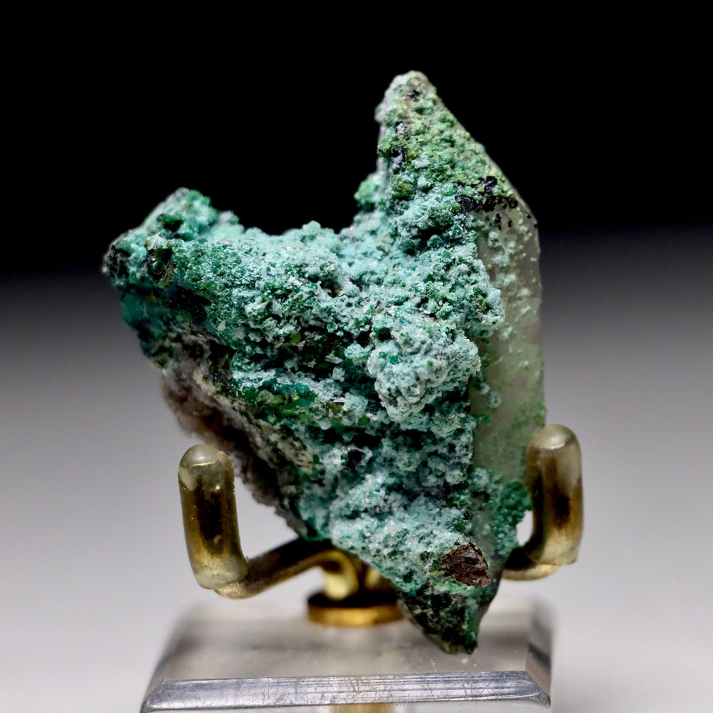 Chrysocolla on Quartz with Malachite