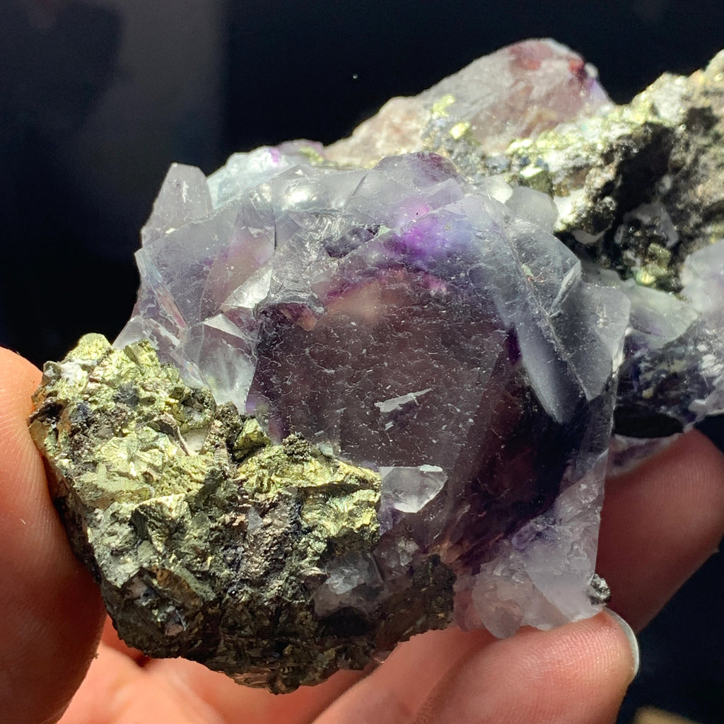Phantom Fluorite with Pyrite | Inner Mongolia