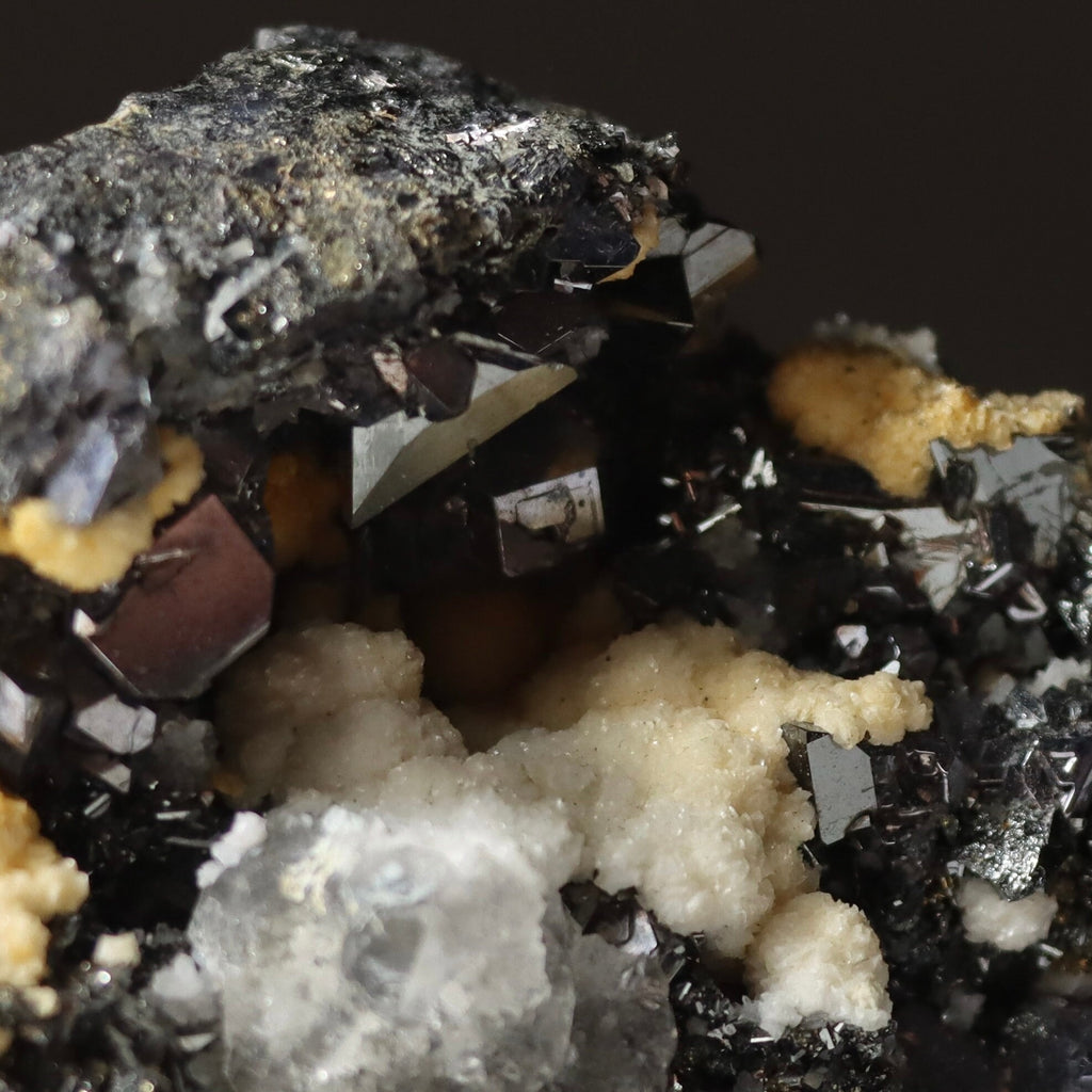 Clear Octahedral Fluorite with Tetrahedrite | Peru