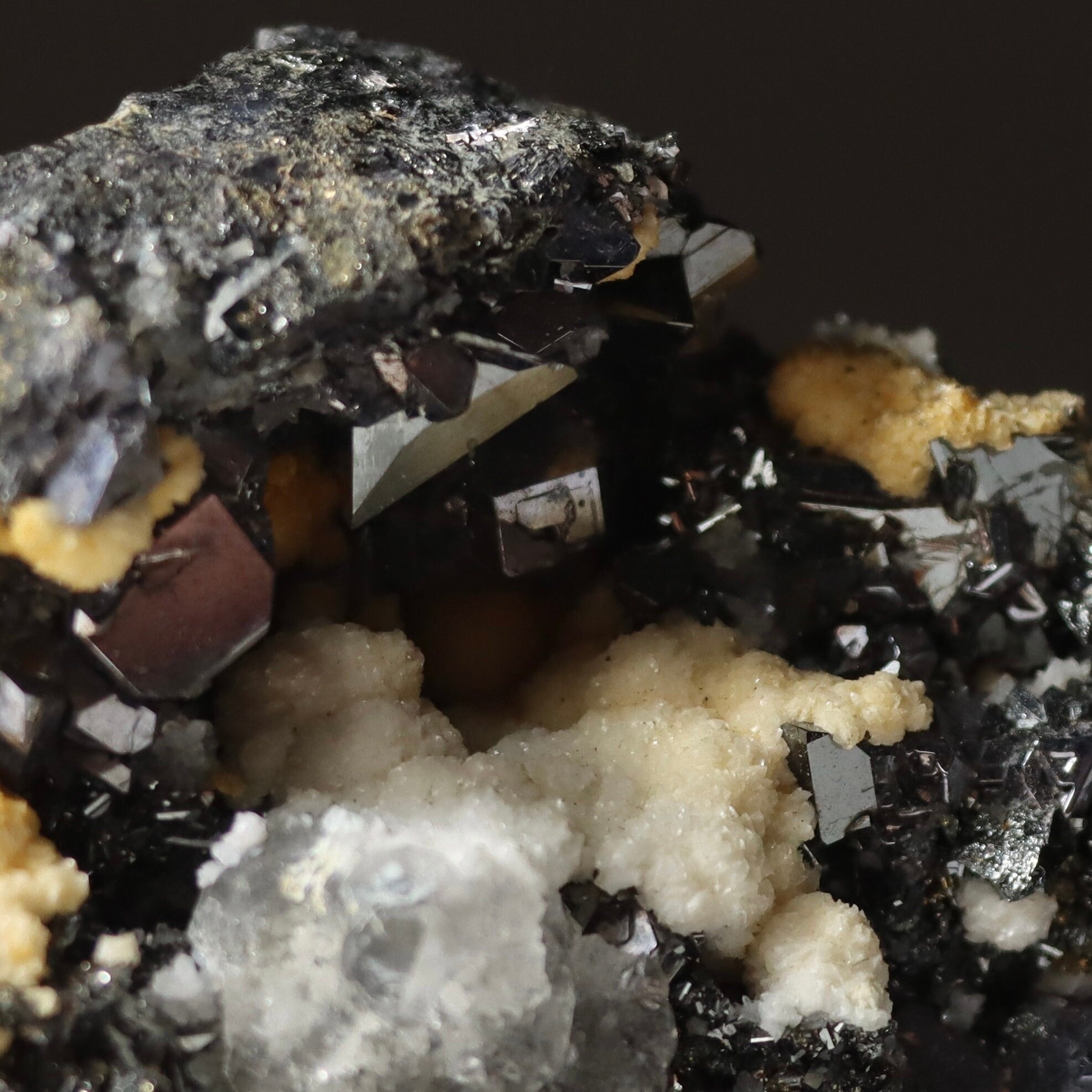 Clear Octahedral Fluorite with Tetrahedrite | Peru