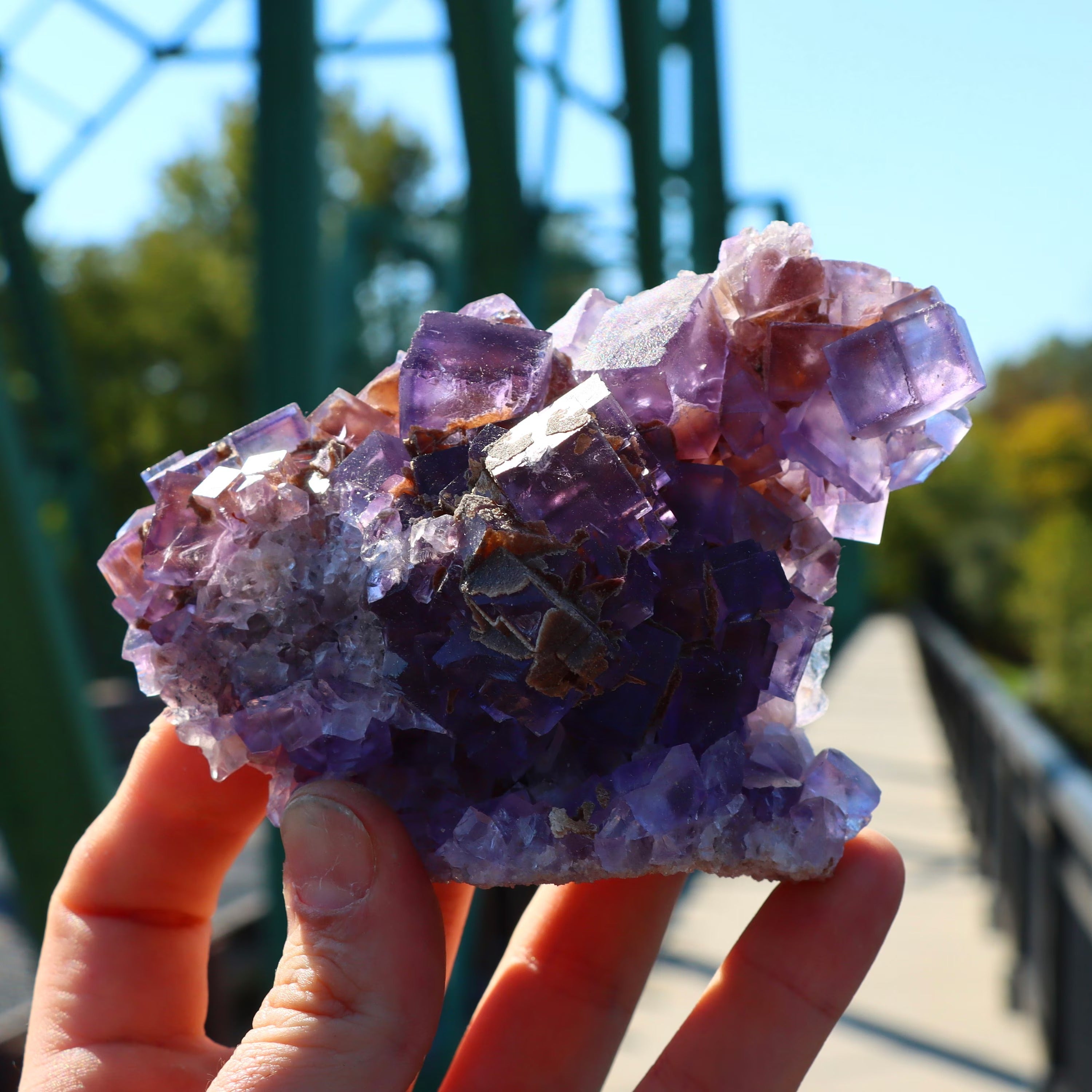Purple Illinois Fluorite Cube