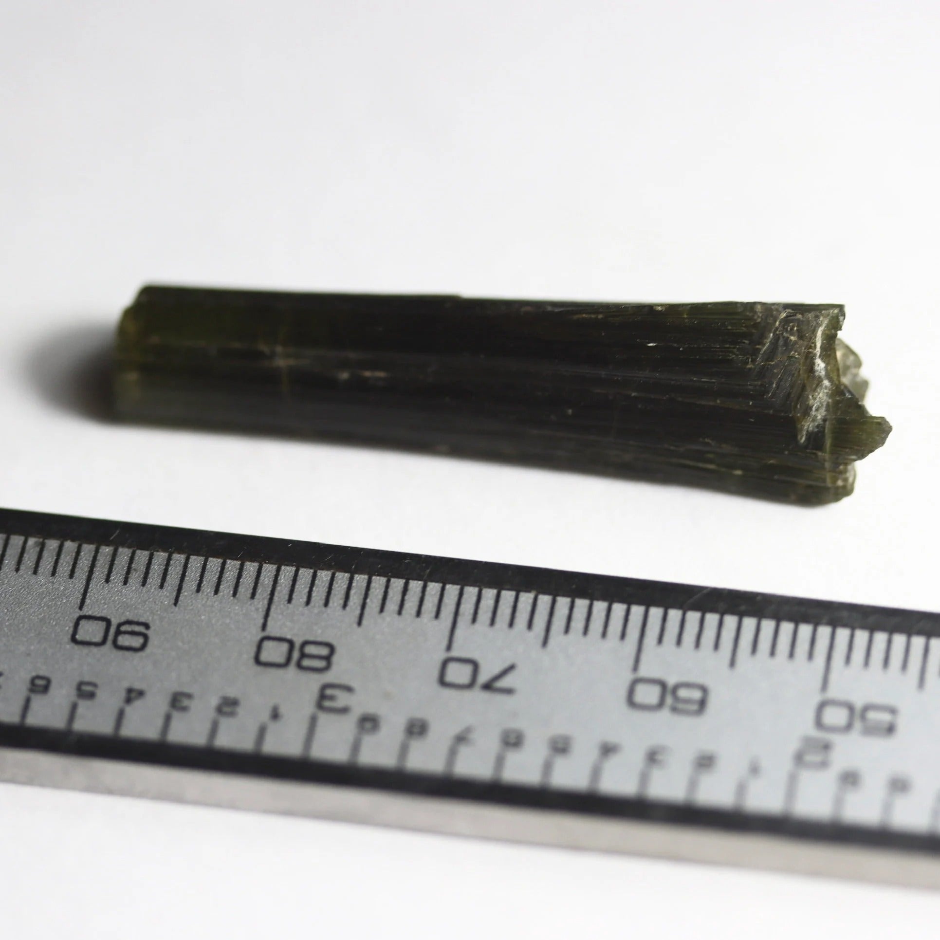 Green Catseye Tourmaline Crystal | Natural Green Tourmaline from Minas Gerais