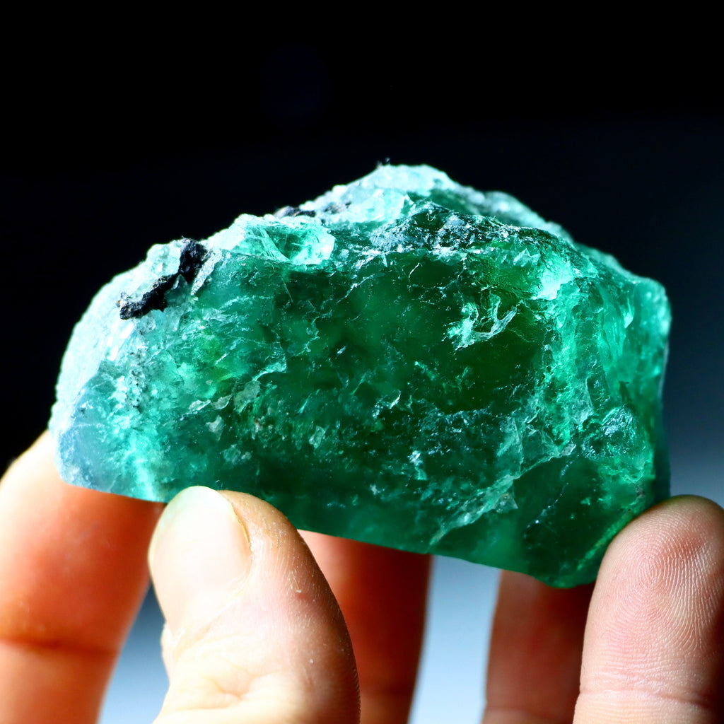 Rare Green Octahedral Fluorite | Natural Fluorite Crystal from Cerro de Pasco, Peru